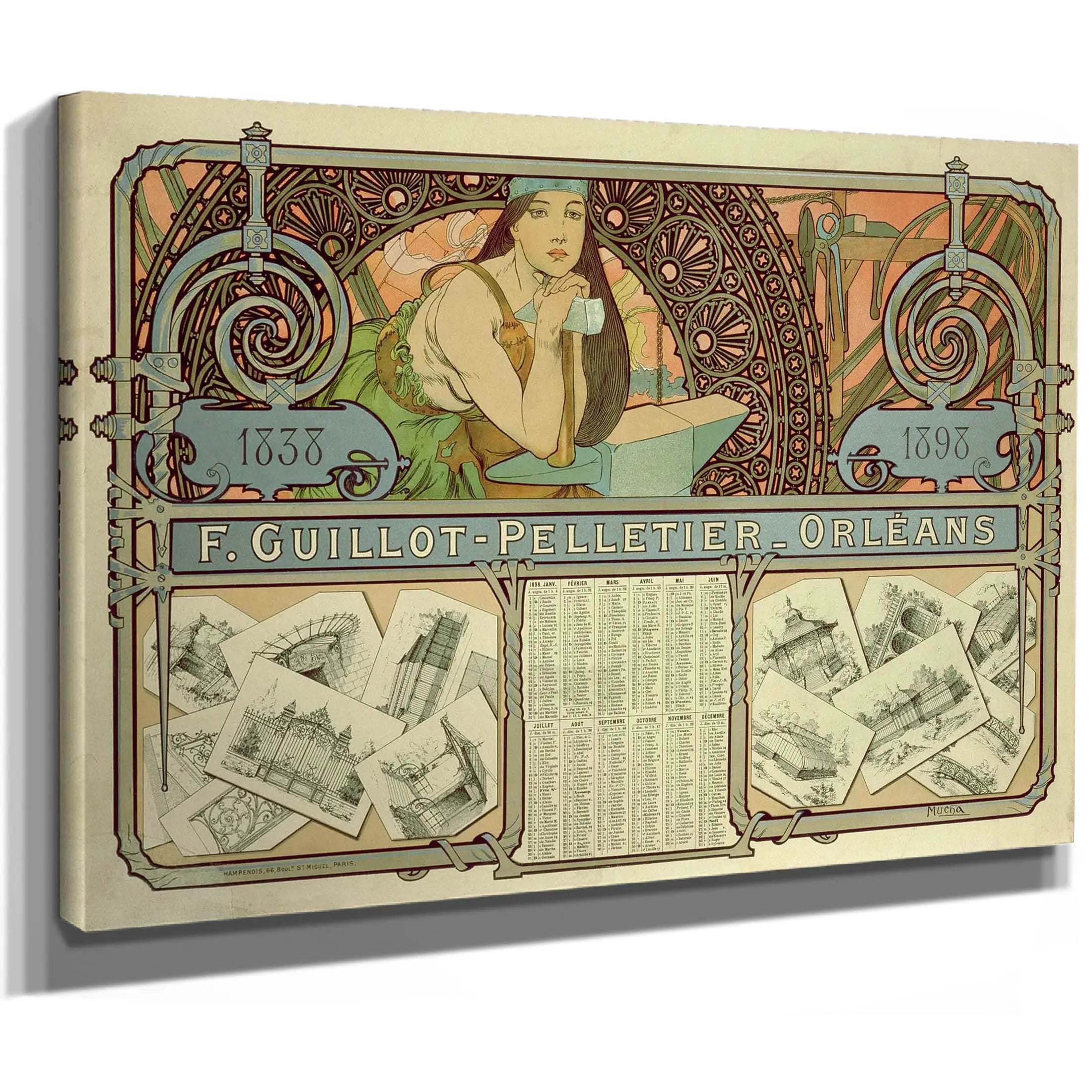 F Guillot Pelletier Orleans 18381898 by Alphonse Mucha