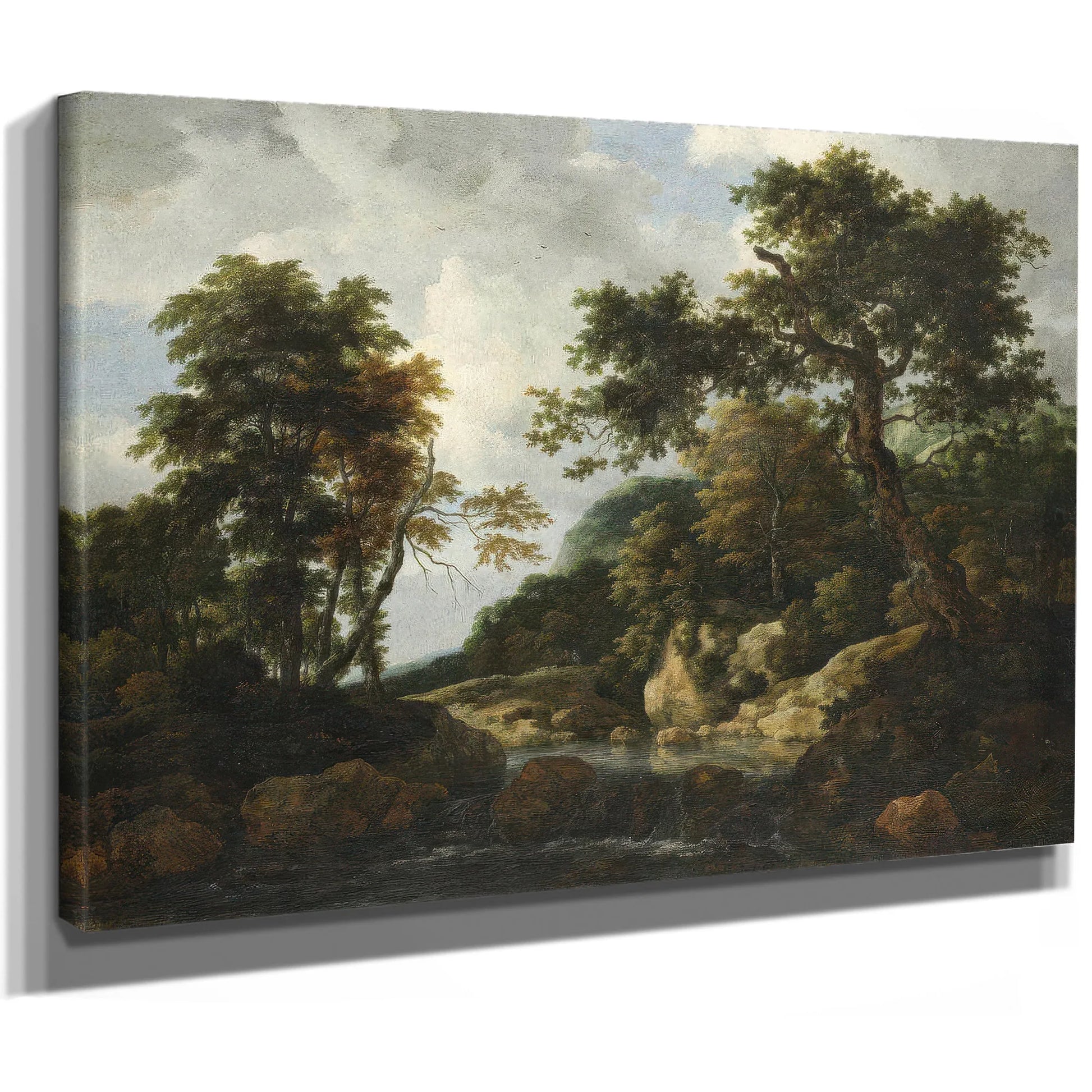 The Forest Stream By Jacob Van Ruisdael Fine Art Print