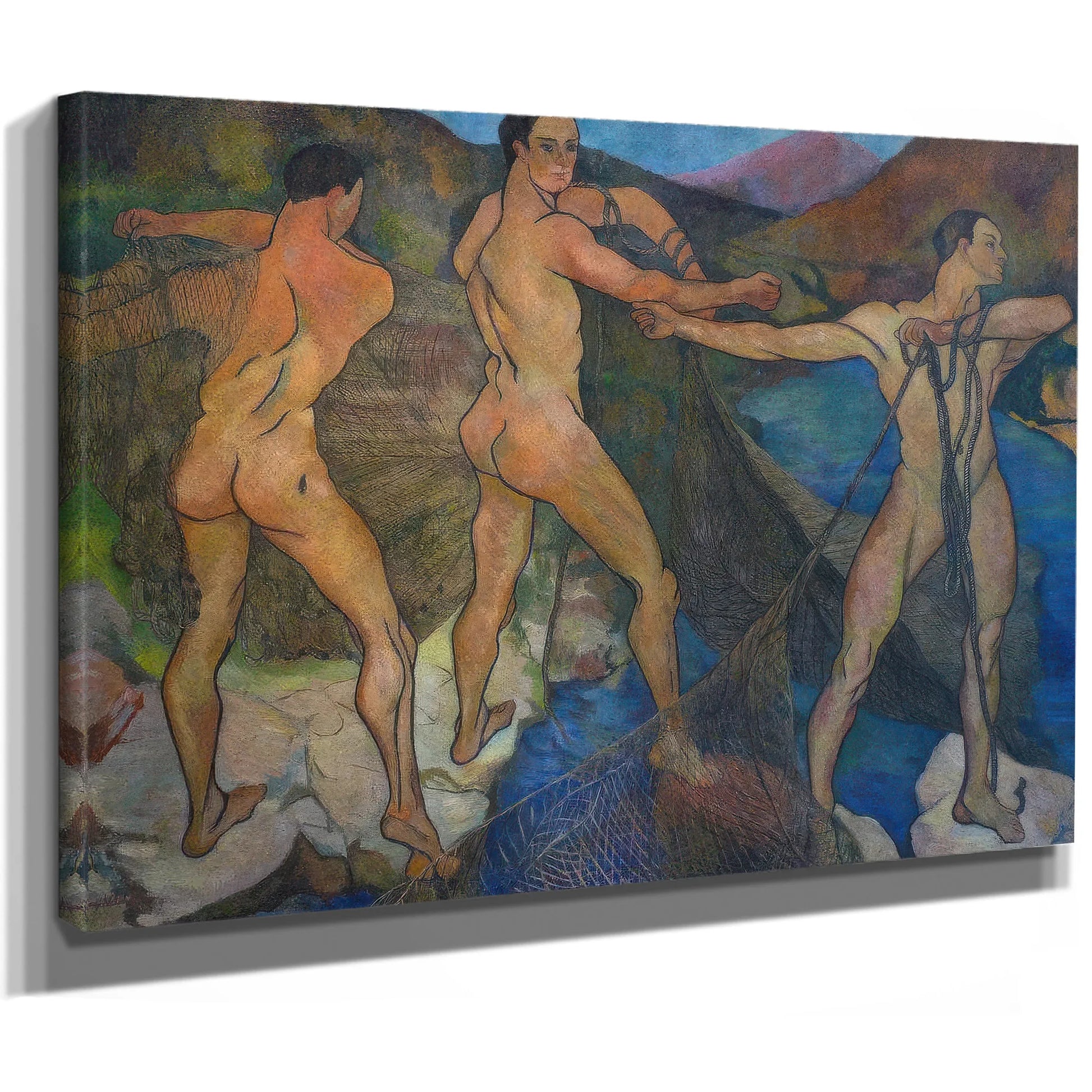The Launch Of The Net 1914 By Suzanne Valadon Fine Art Print