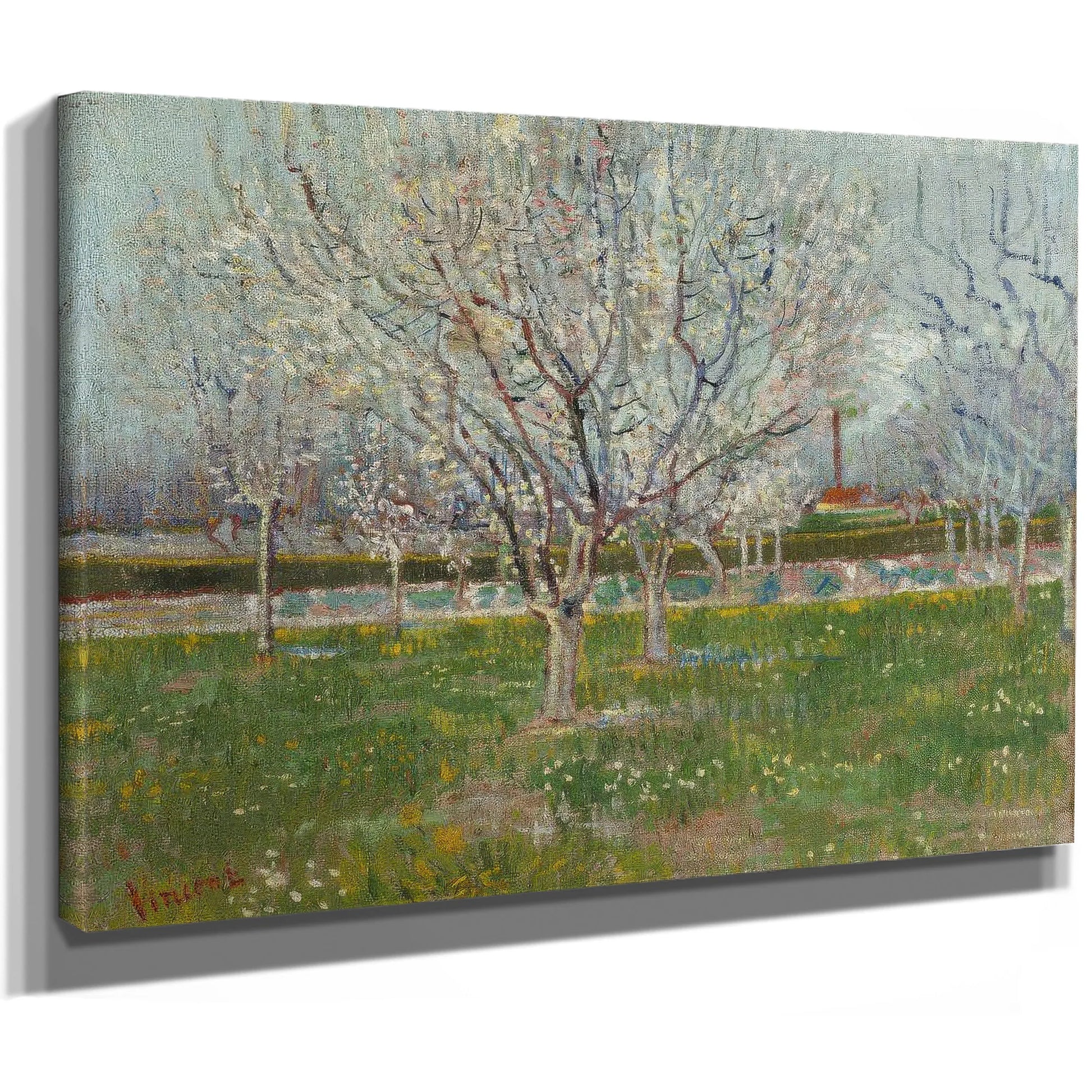 Orchard In Blossom (Plum Trees) By Vincent Van Gogh Fine Art Print