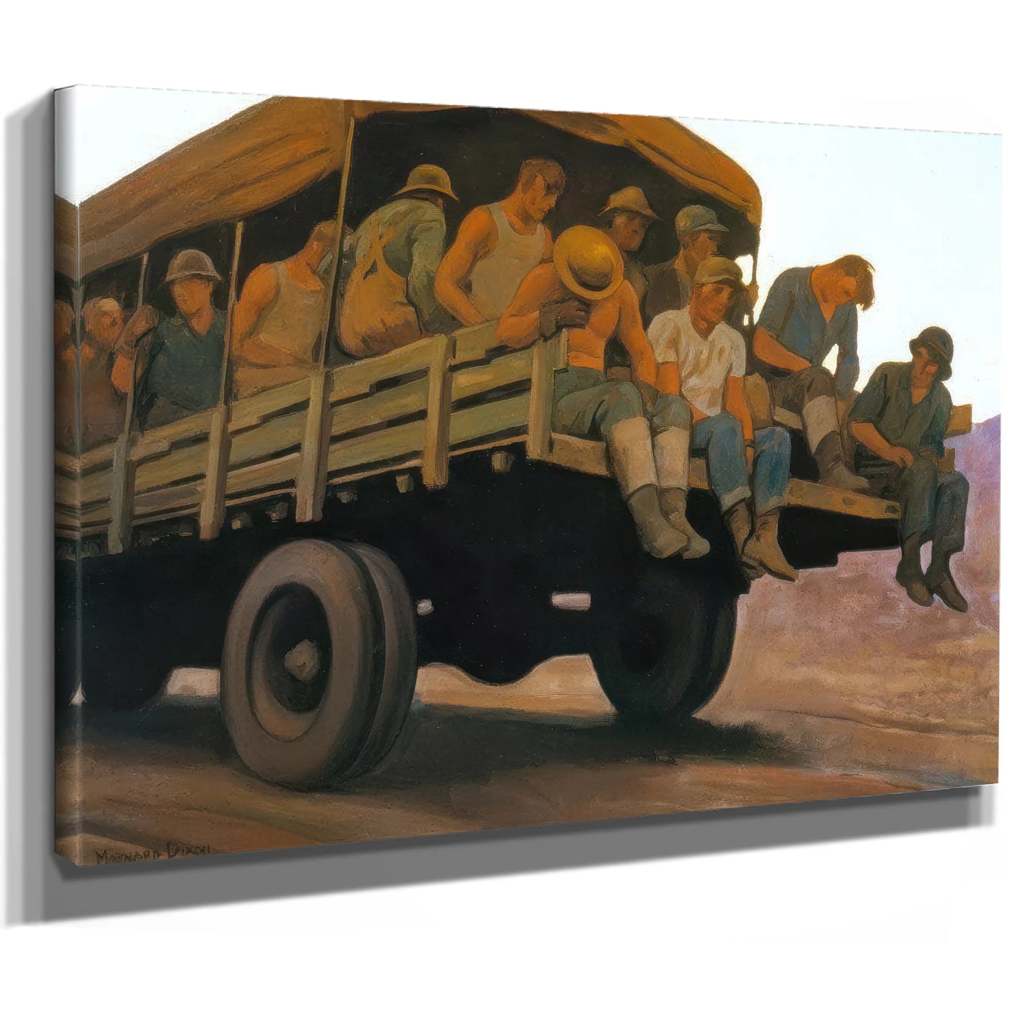 Pouring Cement By Maynard Dixon Fine Art Print