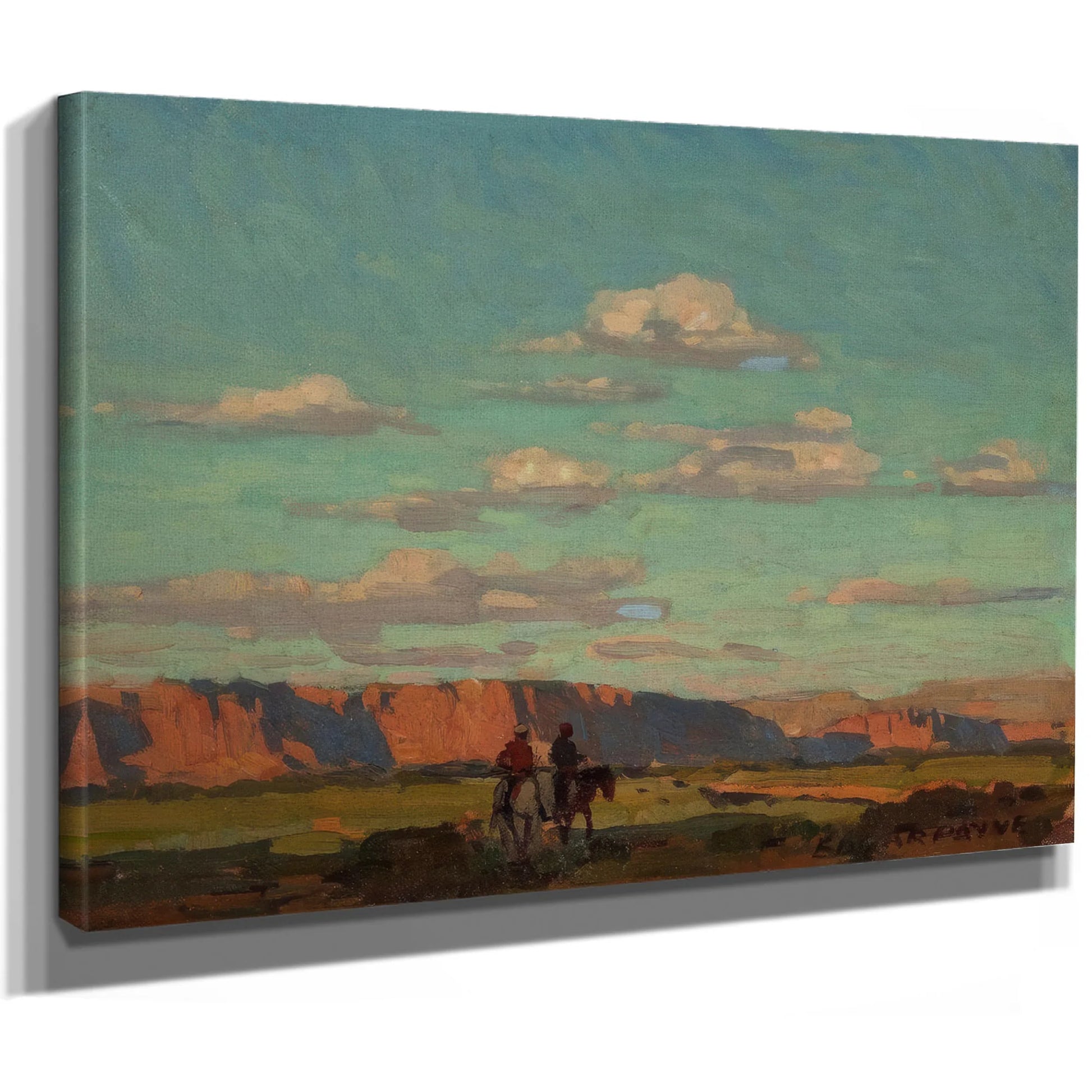 Riders Under Scattered Clouds By Edgar Payne Fine Art Print