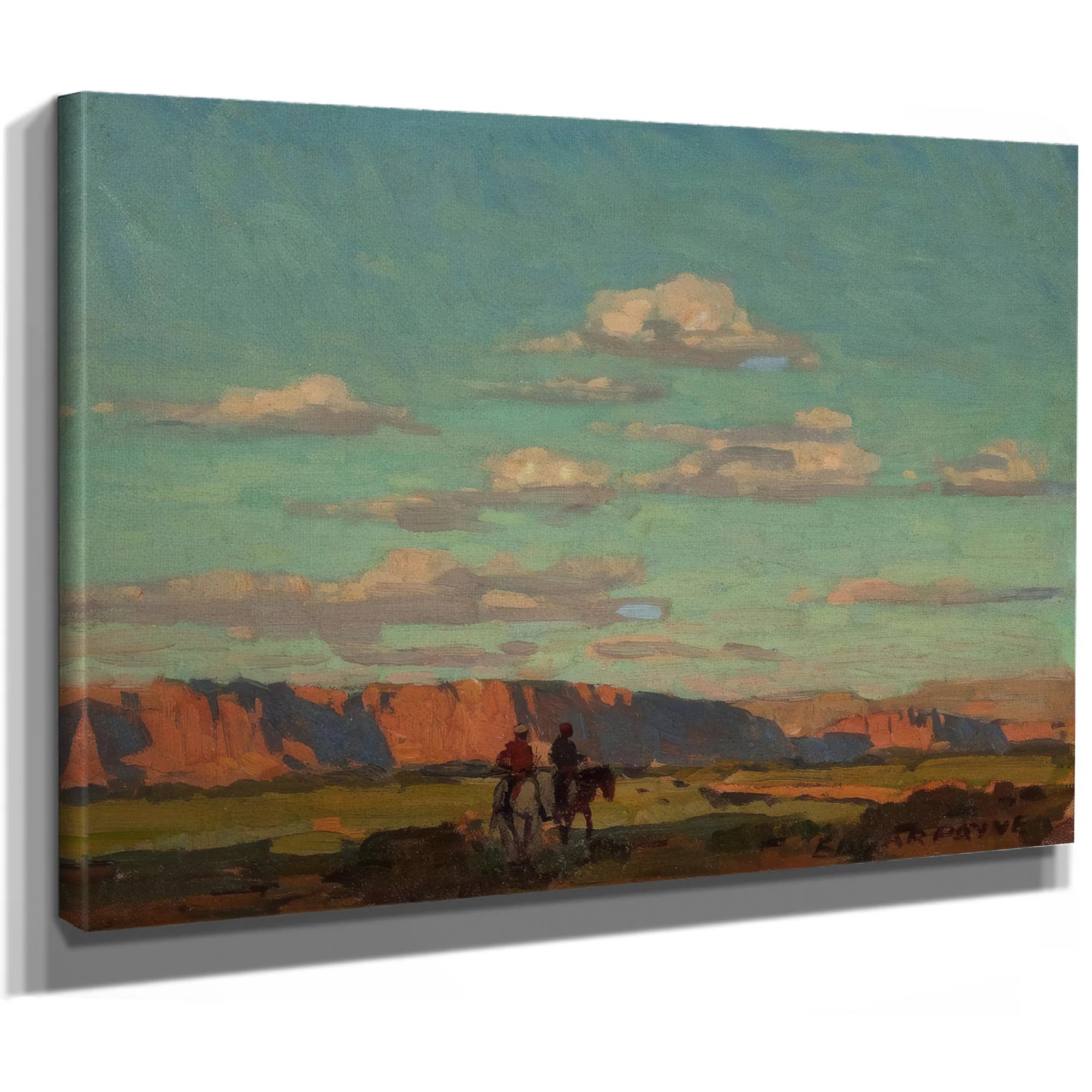 Riders Under Scattered Clouds By Edgar Payne Fine Art Print