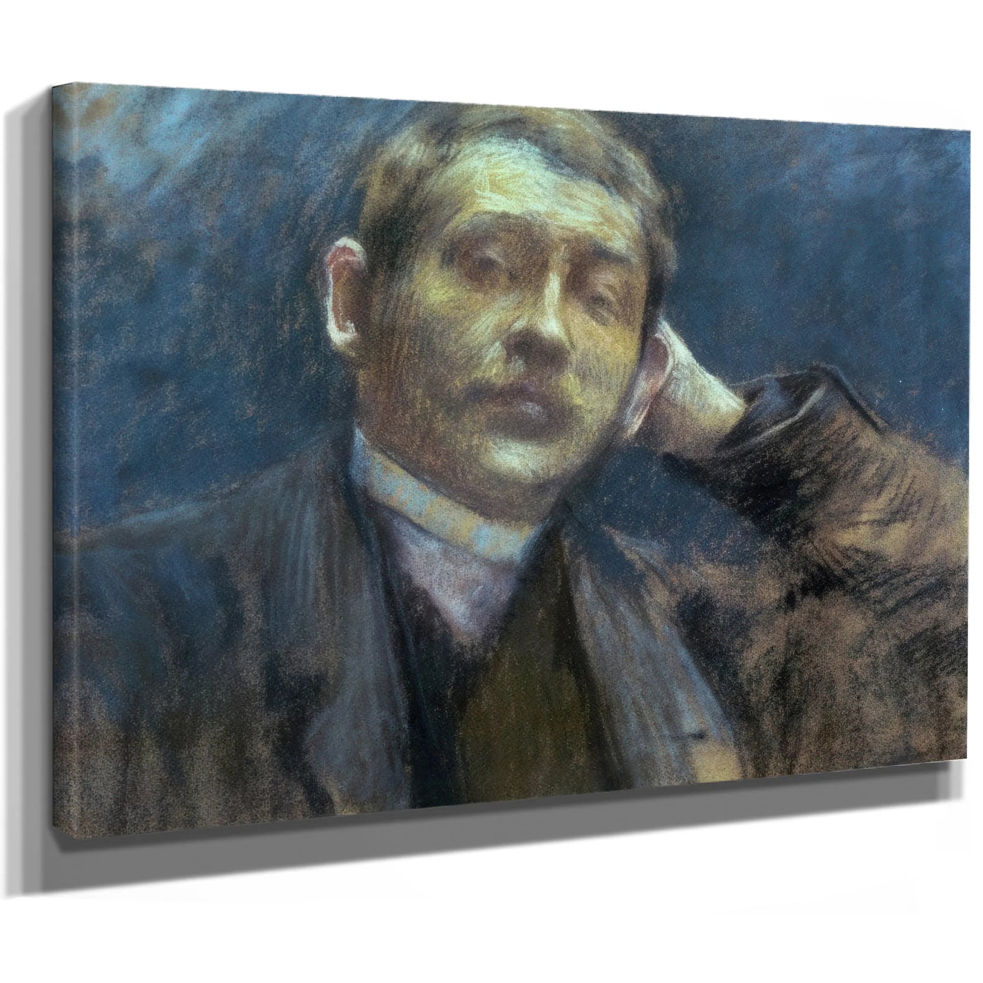 Portrait Of Otto Bacher By Gari Melchers Fine Art Print