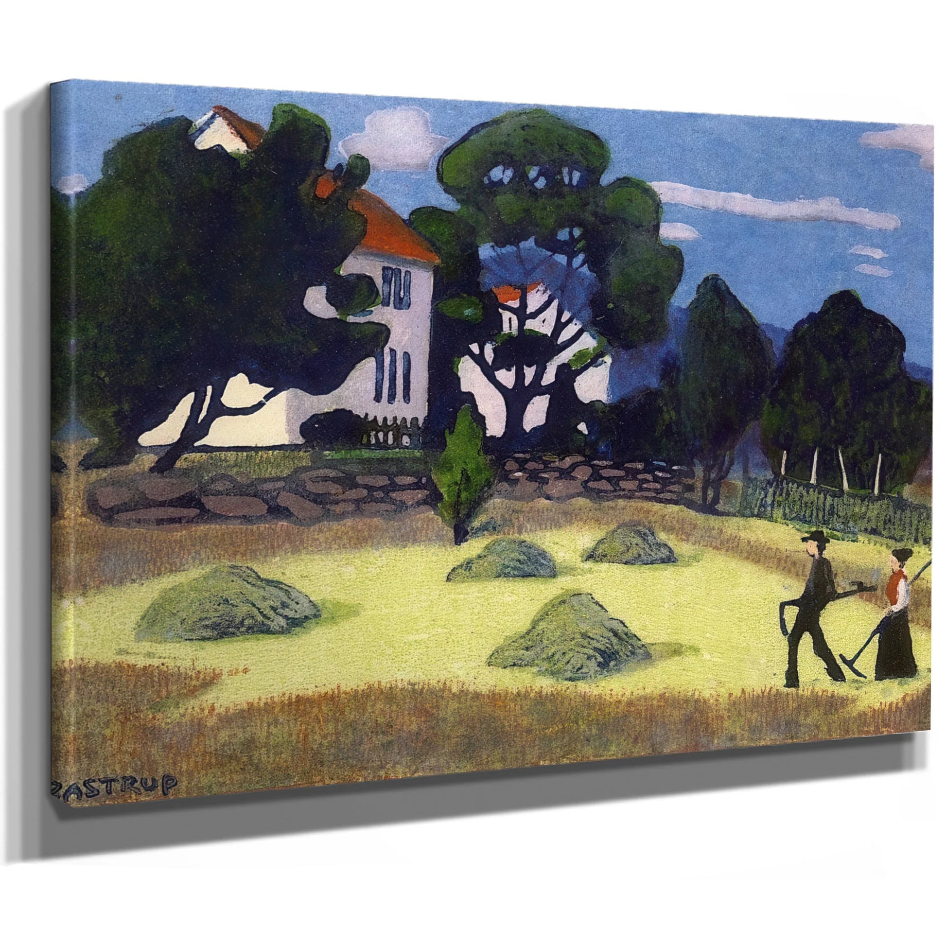 Home From Work 1 By Nicolai Astrup Fine Art Print