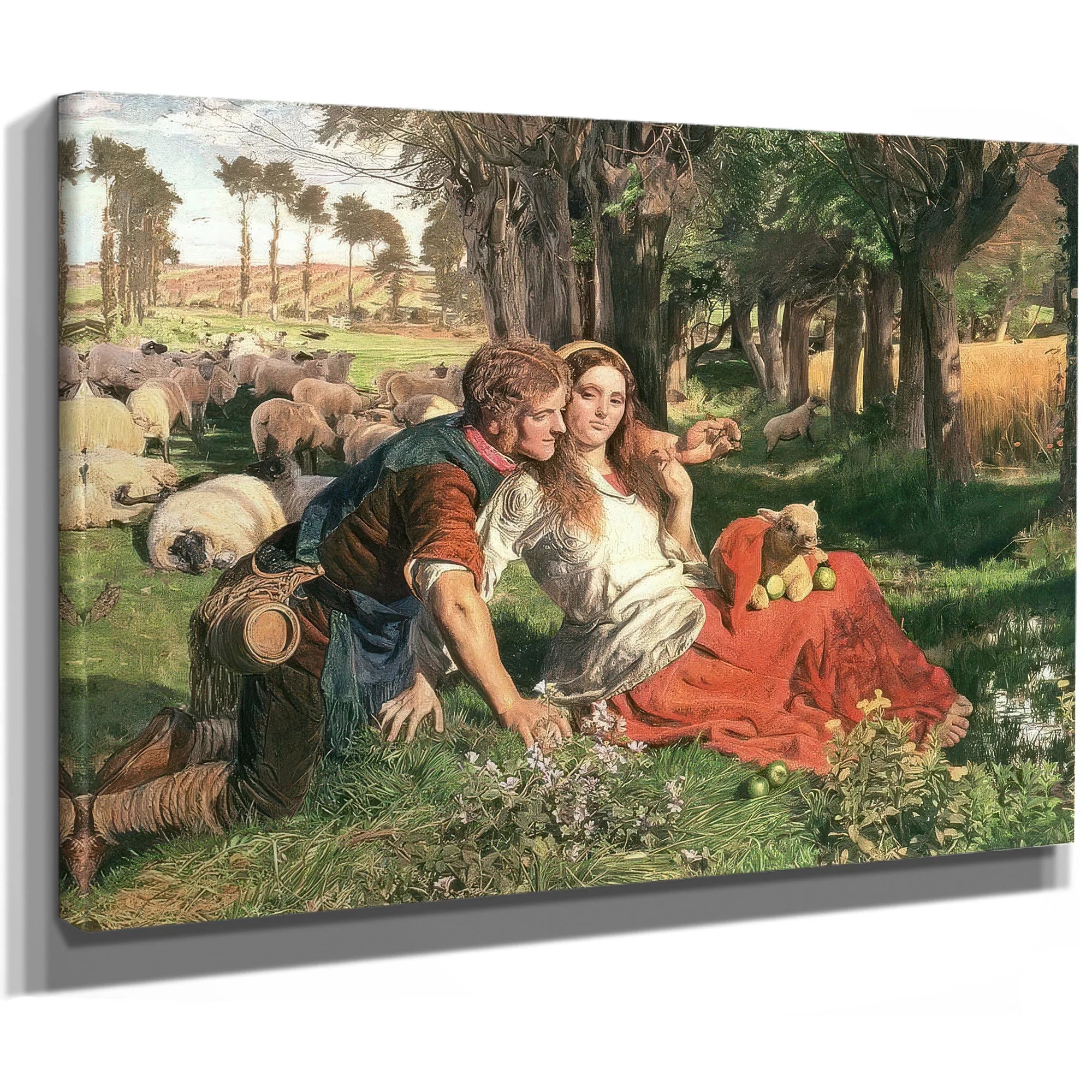 The Hireling Sheperd By William Holman Hunt Fine Art Print
