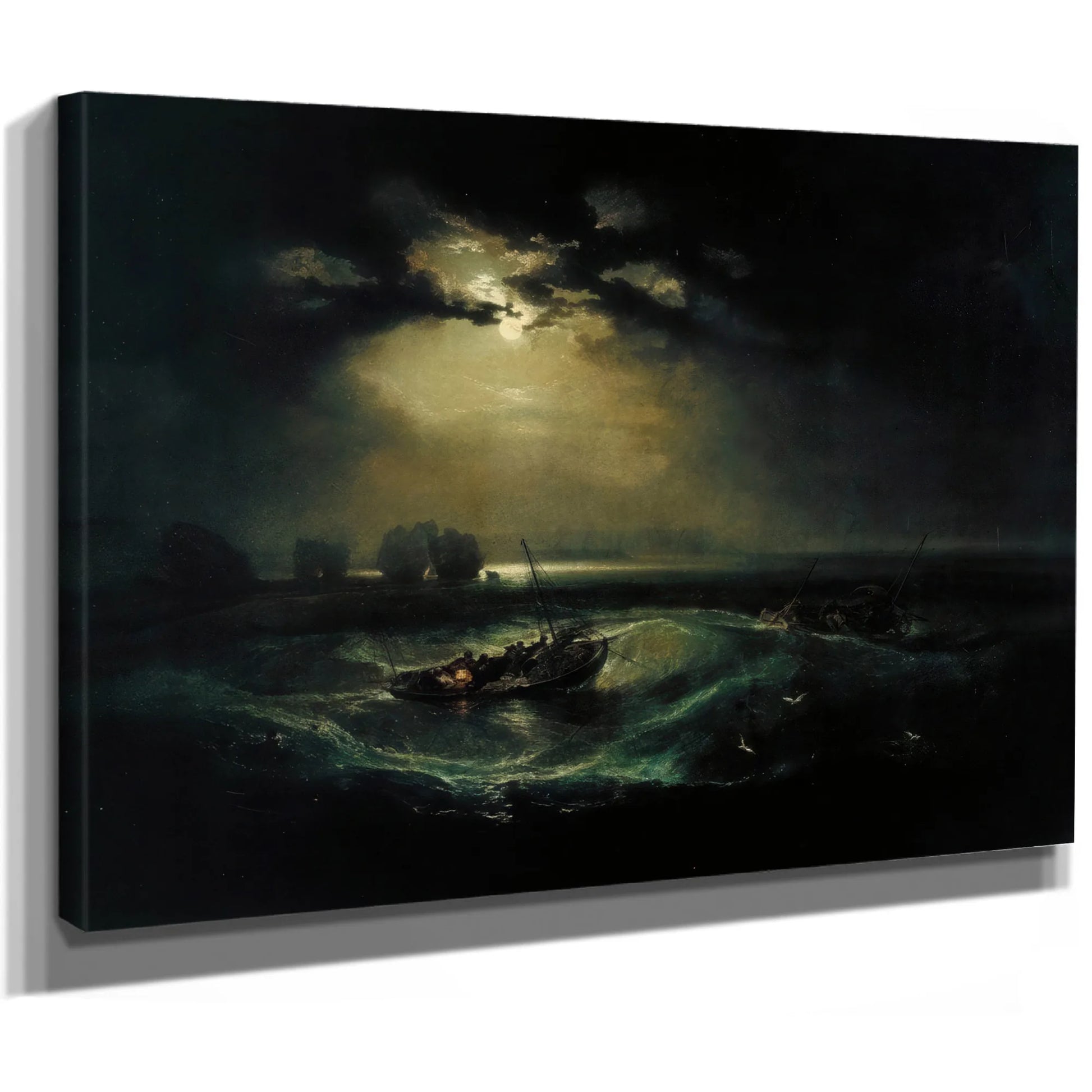 Fishermen At Sea 1796 1 By Joseph Mallord William Turner Fine Art Print