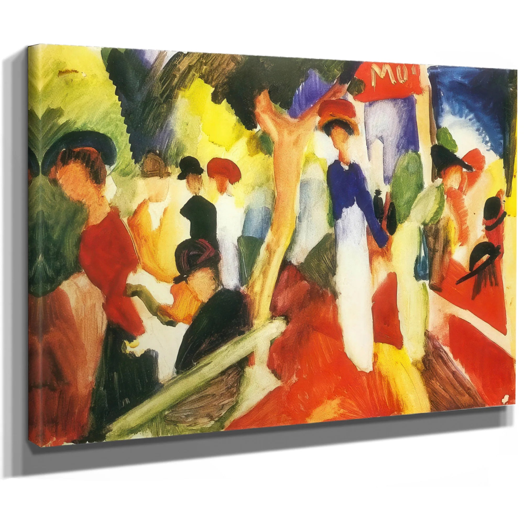 Hat Shop On The Promenade By August Macke Fine Art Print