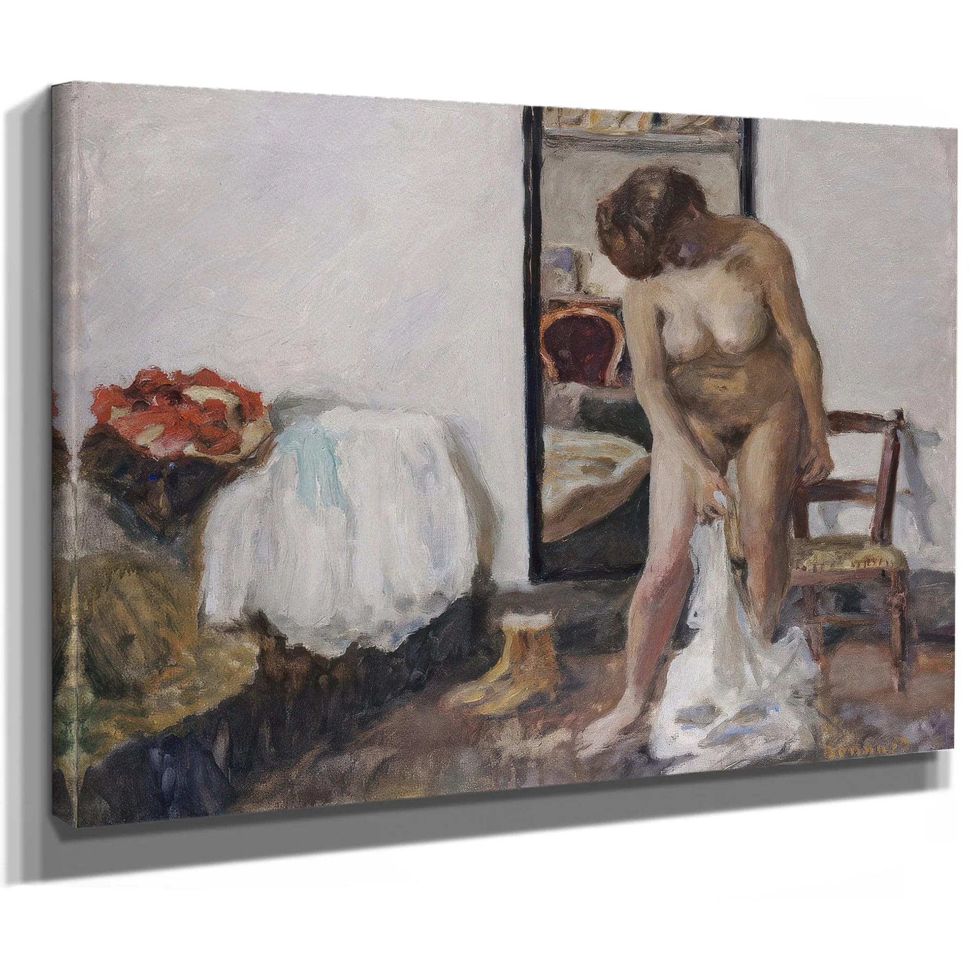 Woman Undressing By Pierre Bonnard Fine Art Print