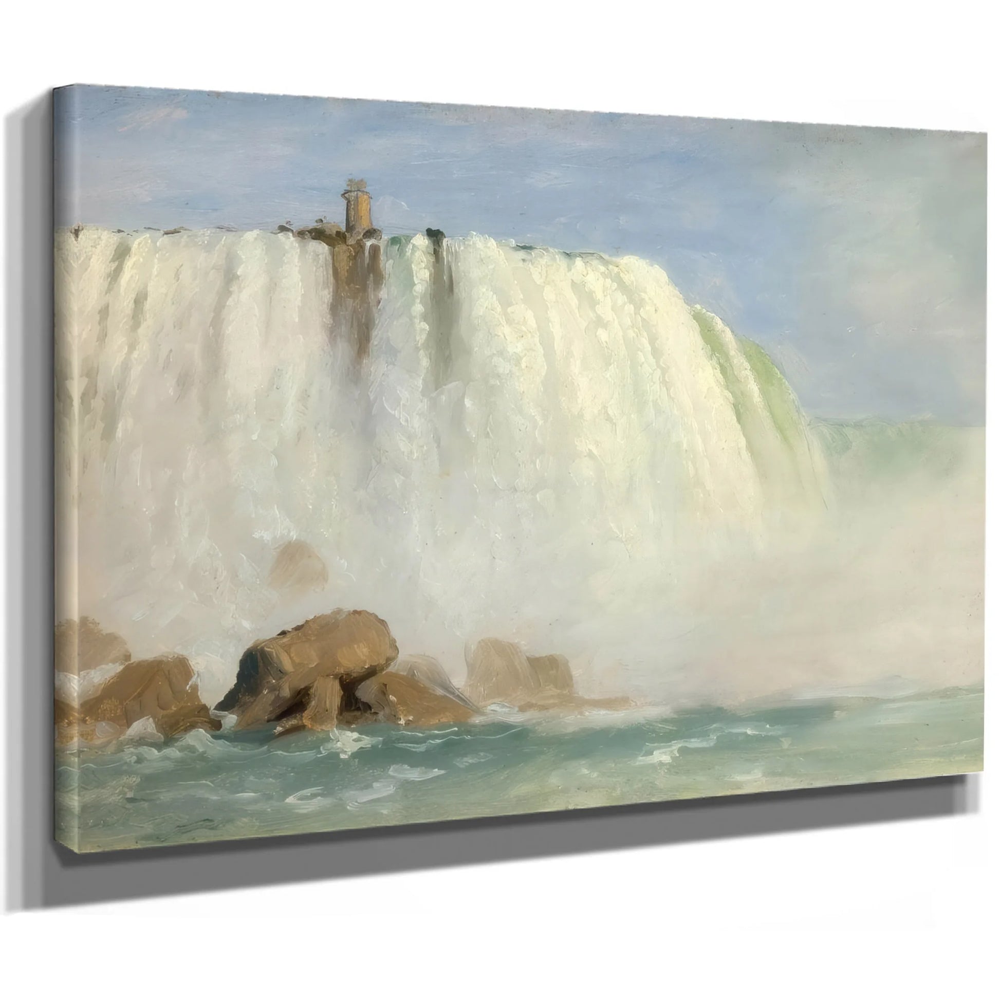 Study For Under Niagra By Frederic Edwin Church Fine Art Print