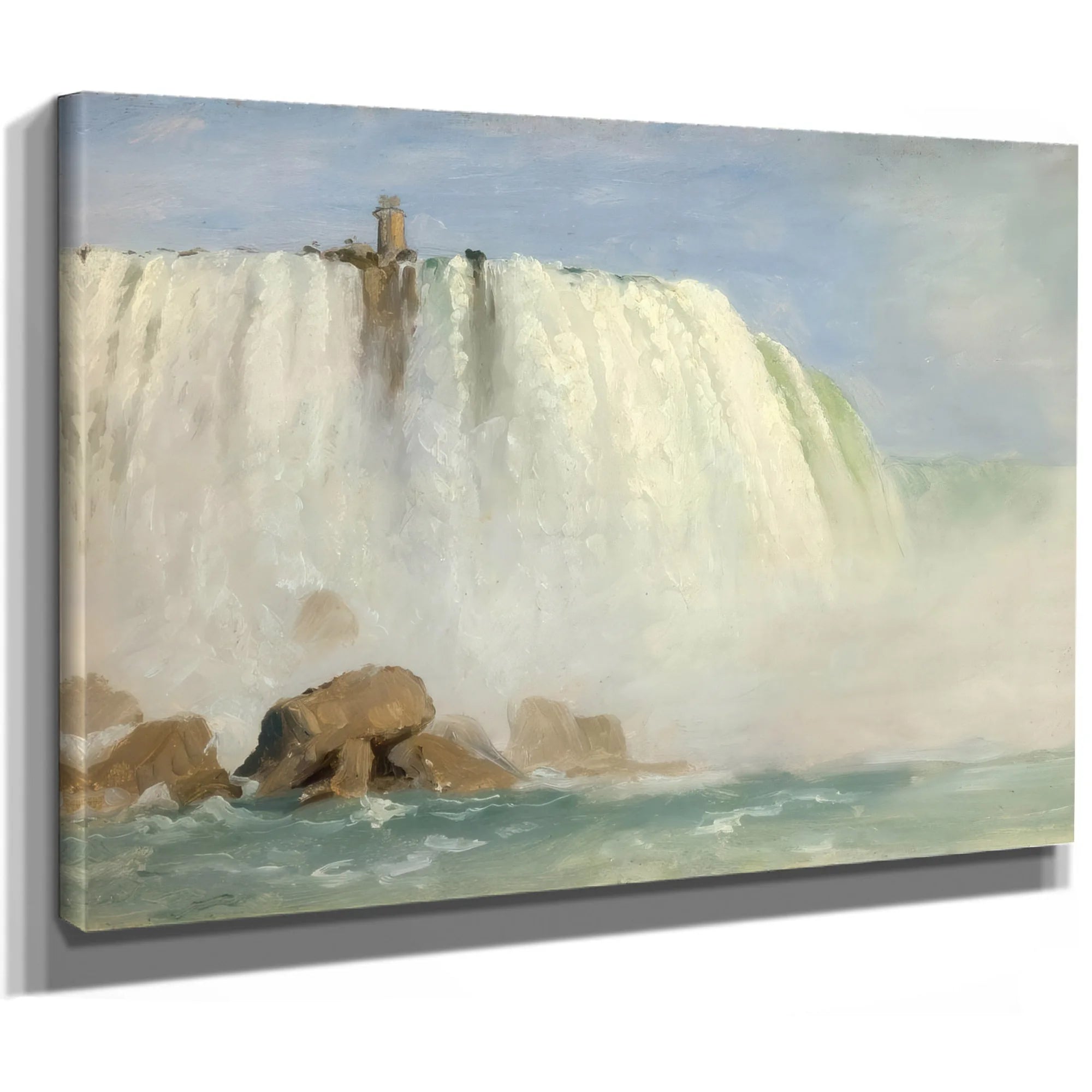 Study For Under Niagra By Frederic Edwin Church Fine Art Print