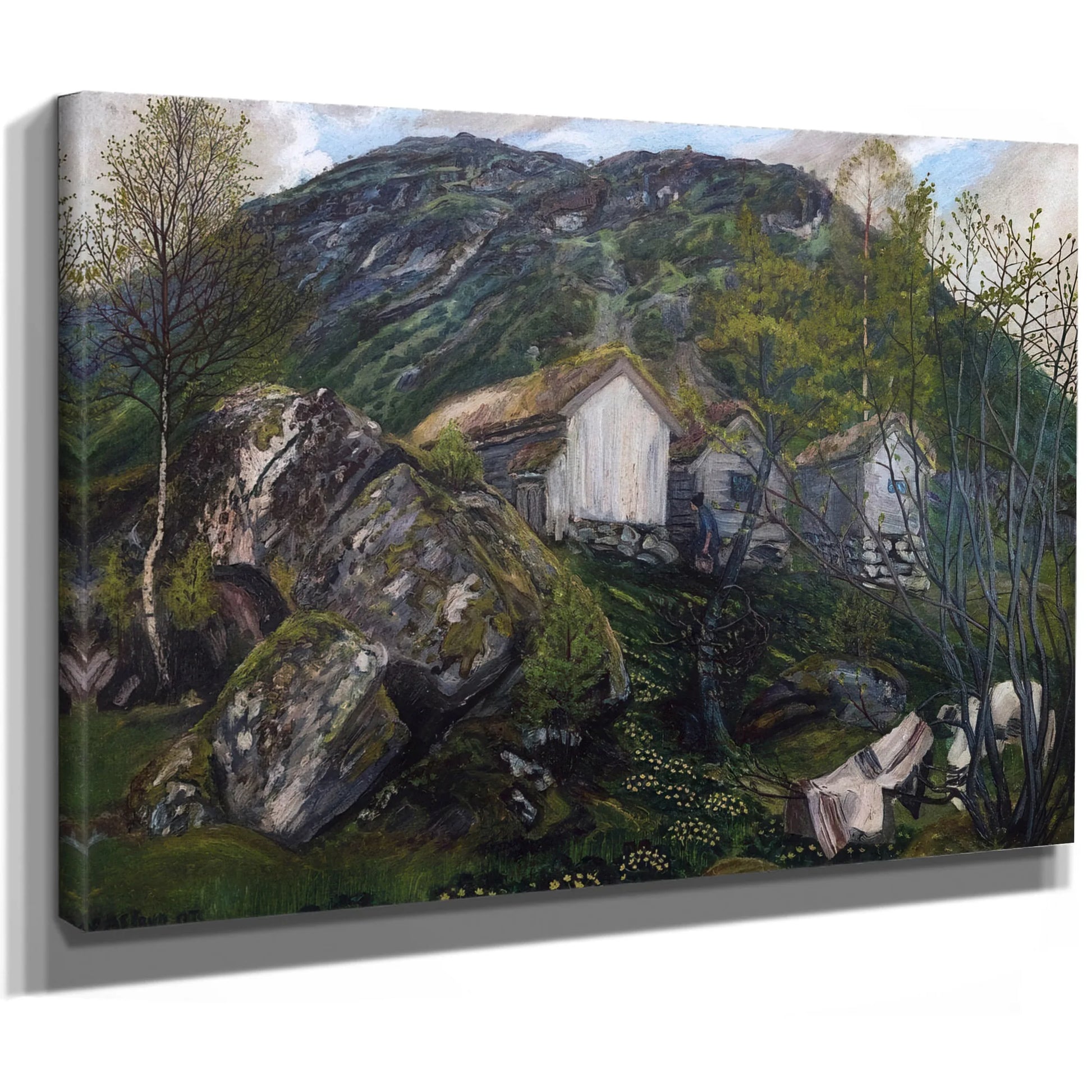 Spring Atmosphere Of An Old Cotter's Farm By Nicolai Astrup Fine Art Print