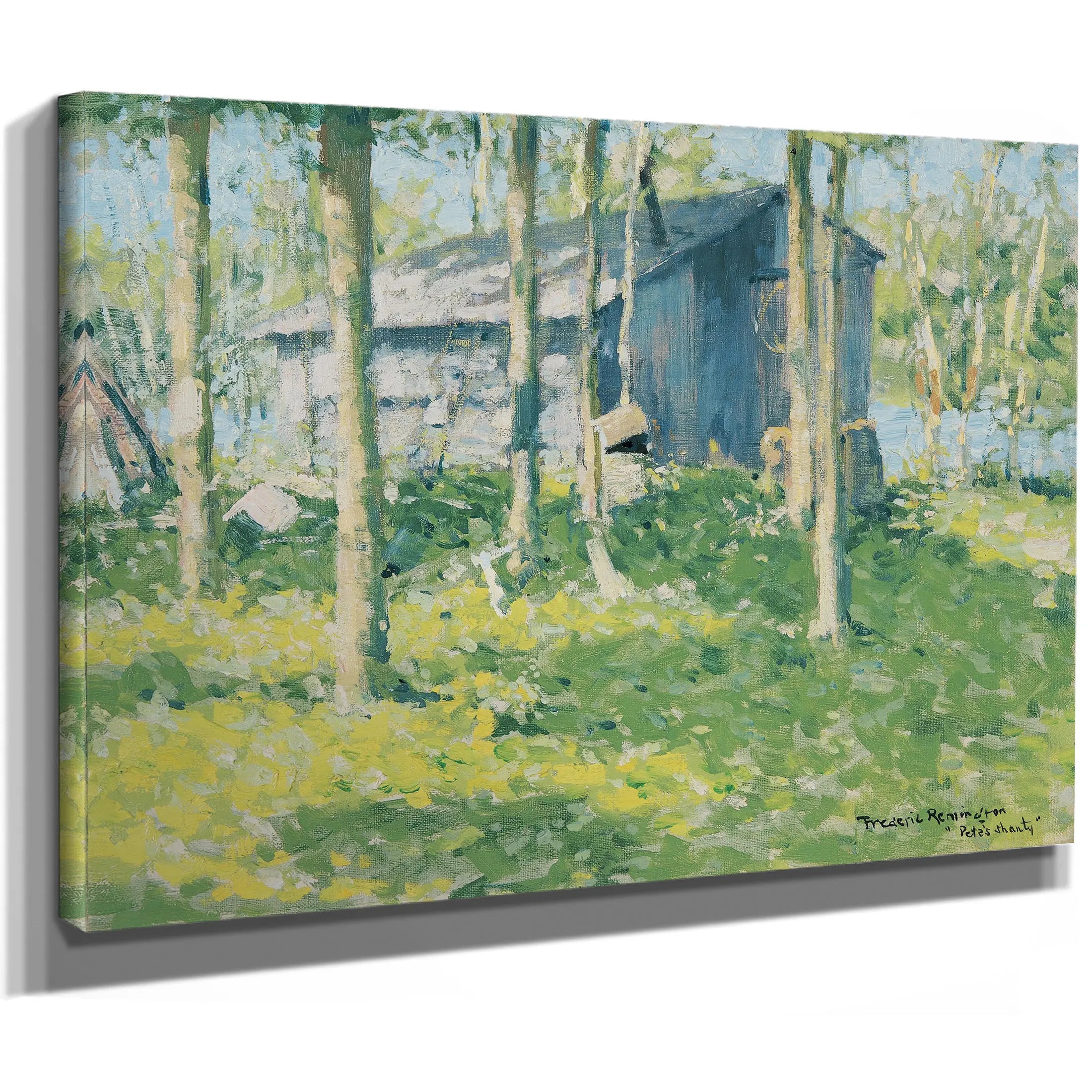 Petes Shanty by Frederic Remington
