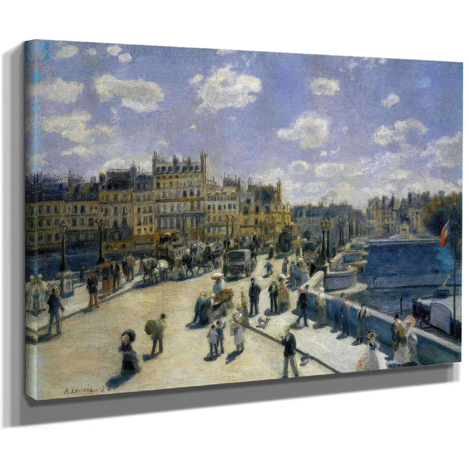 Pont Neuf, Paris By Pierre August Renoir Fine Art Print