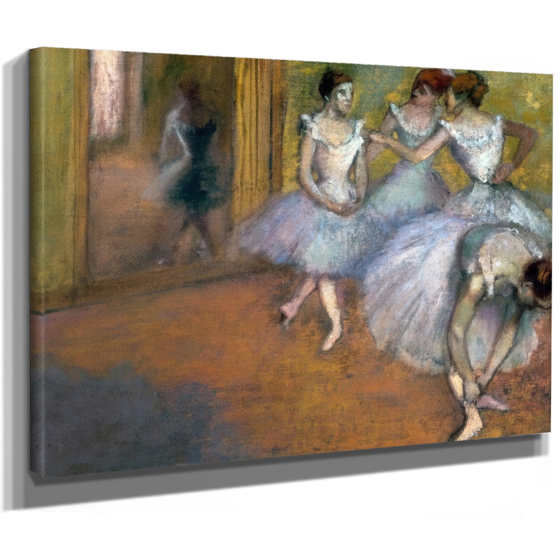 Four Dancers In The Foyer By Edgar Degas Fine Art Print