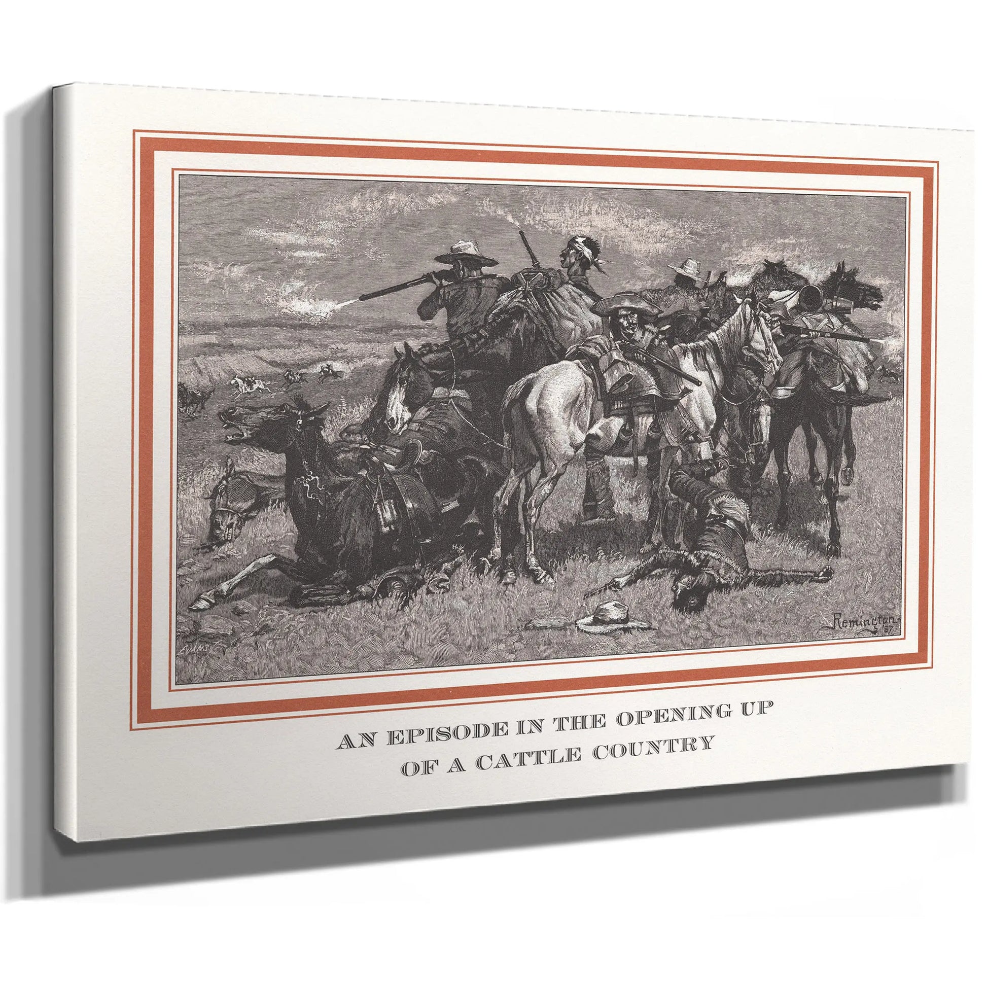 An Episode In The Opening Up Of A Cattle Country by Frederic Remington