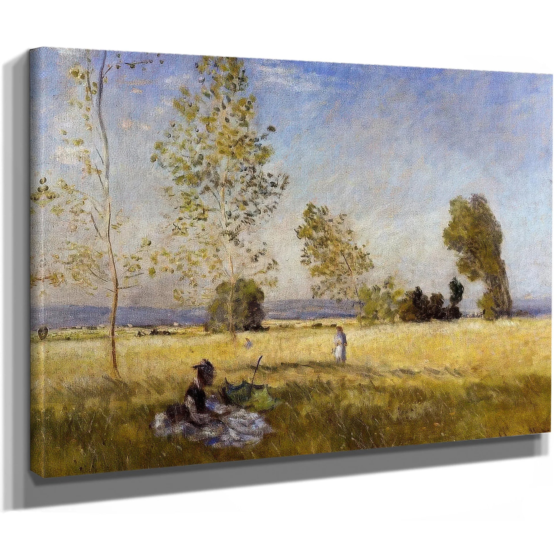 Meadow At Bezons By Claude Monet Fine Art Print