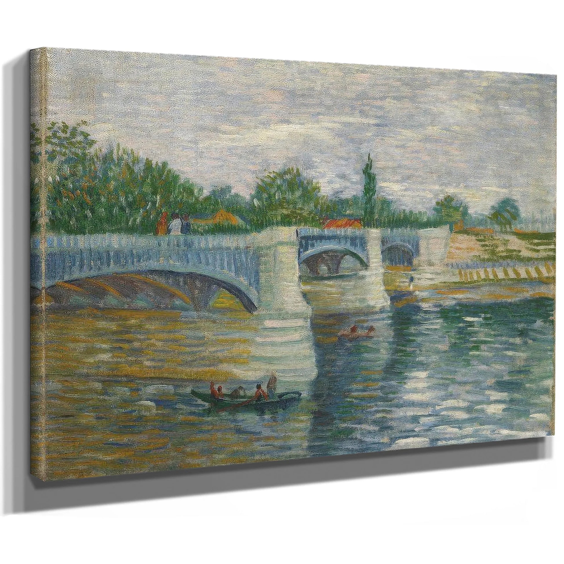 The Bridge Of Courbevoie Paris May Jul 1887 (El Puente De Courbevoie) By Vincent Van Gogh Fine Art Print