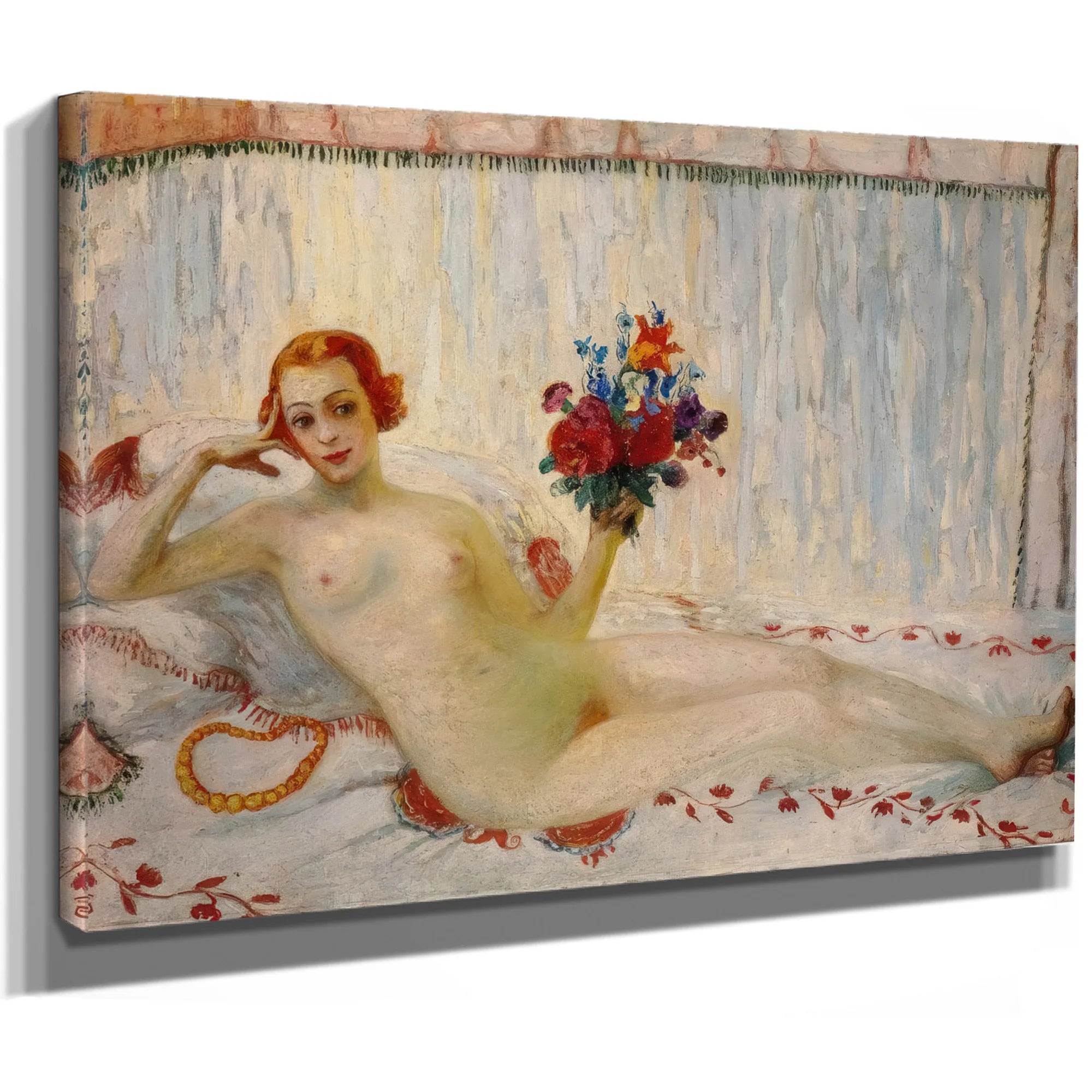 A Model By Florine Stettheimer Fine Art Print