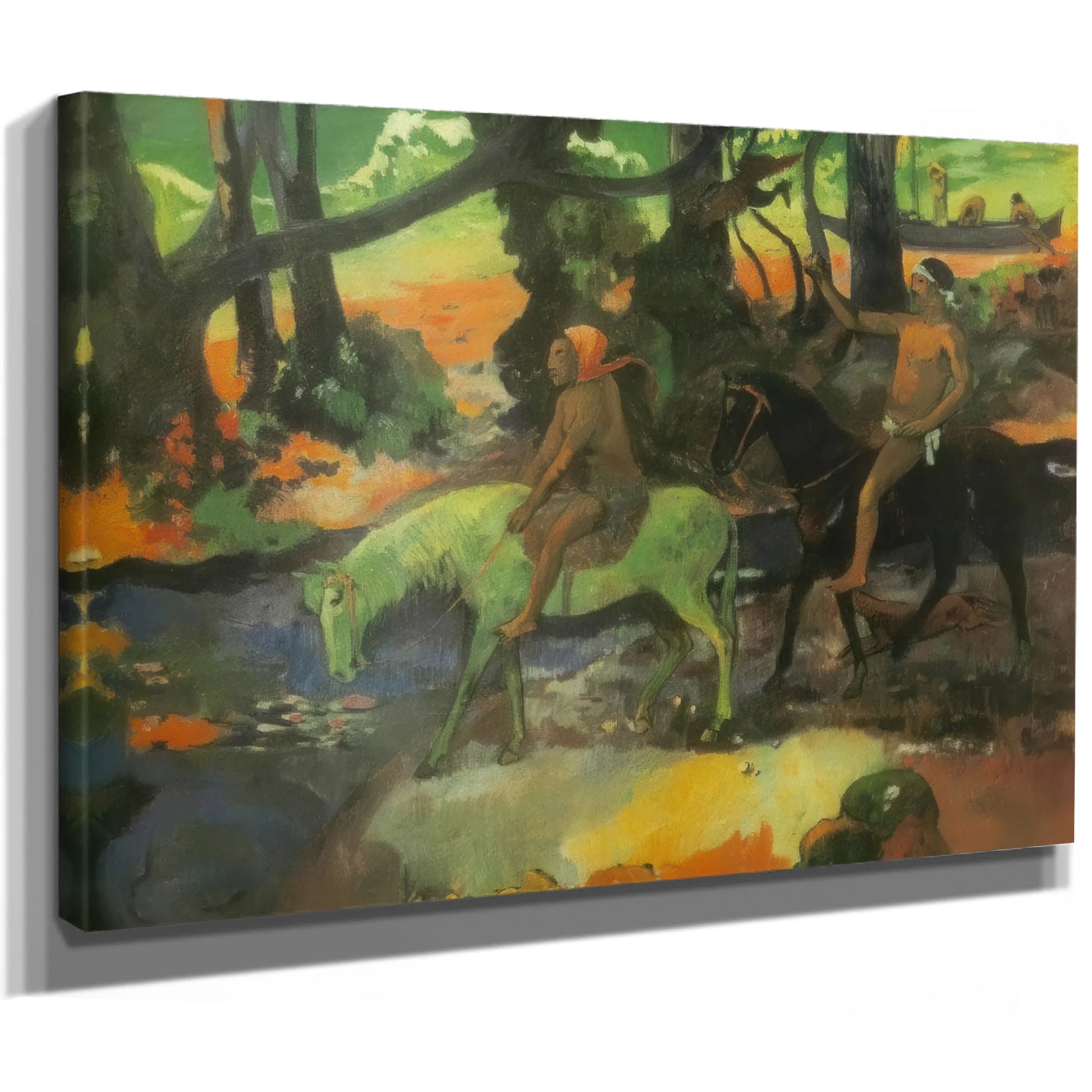 The Ford ( The Flight) By Paul Gauguin Fine Art Print
