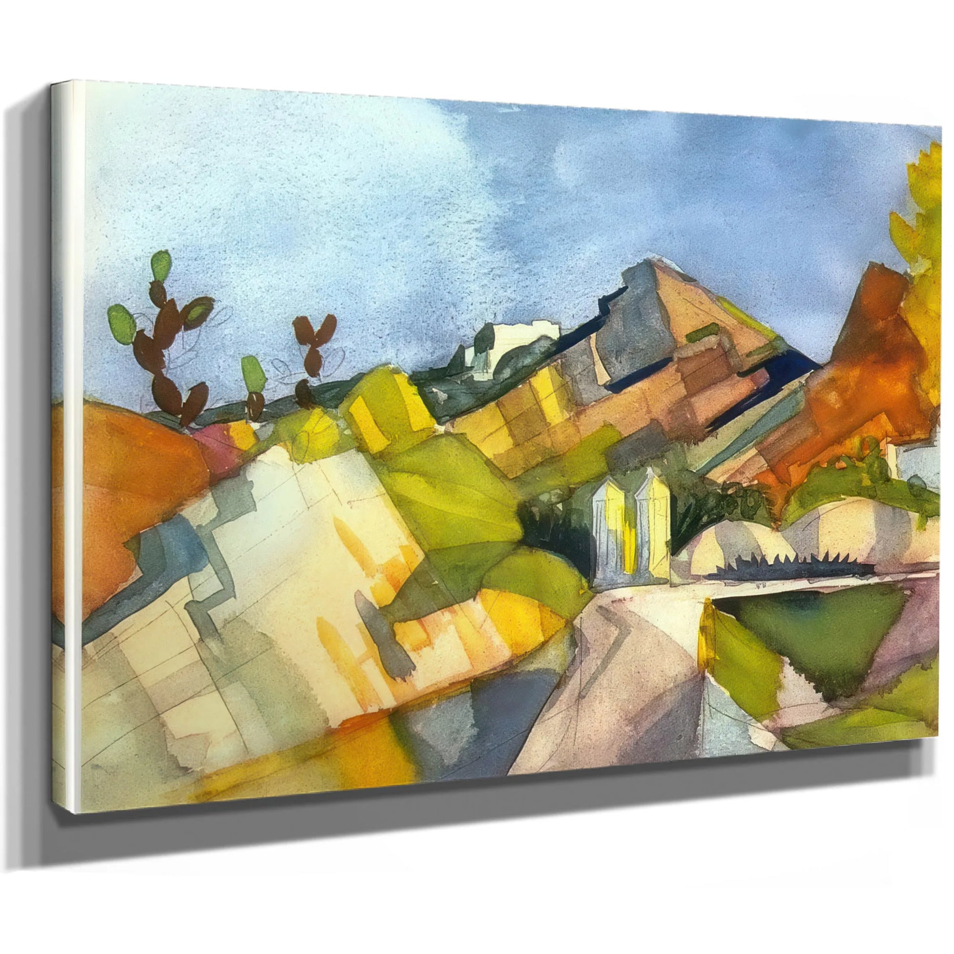 Rocky Landscape By August Macke Fine Art Print