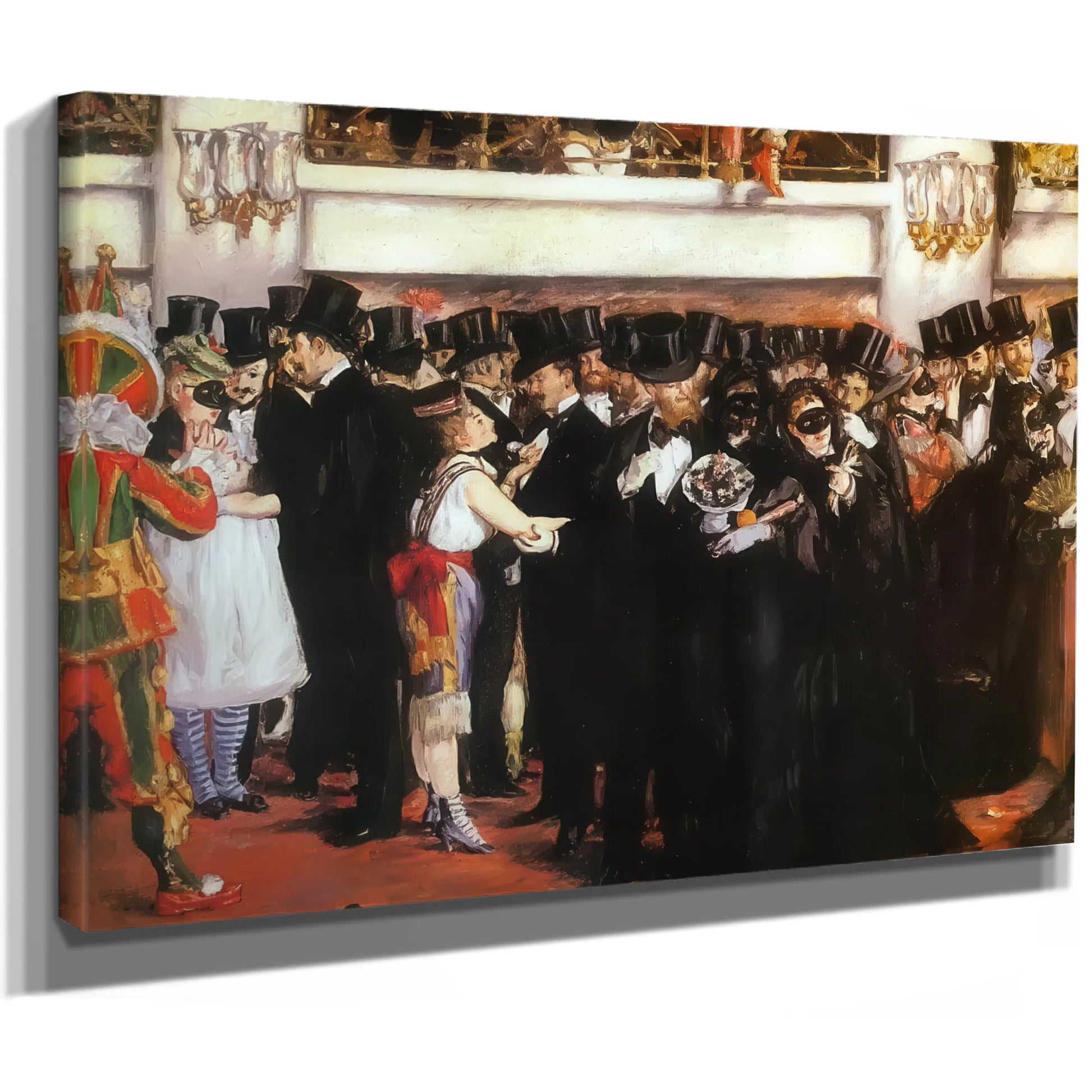 The Masked Ball At The Opera By Edouard Manet Fine Art Print
