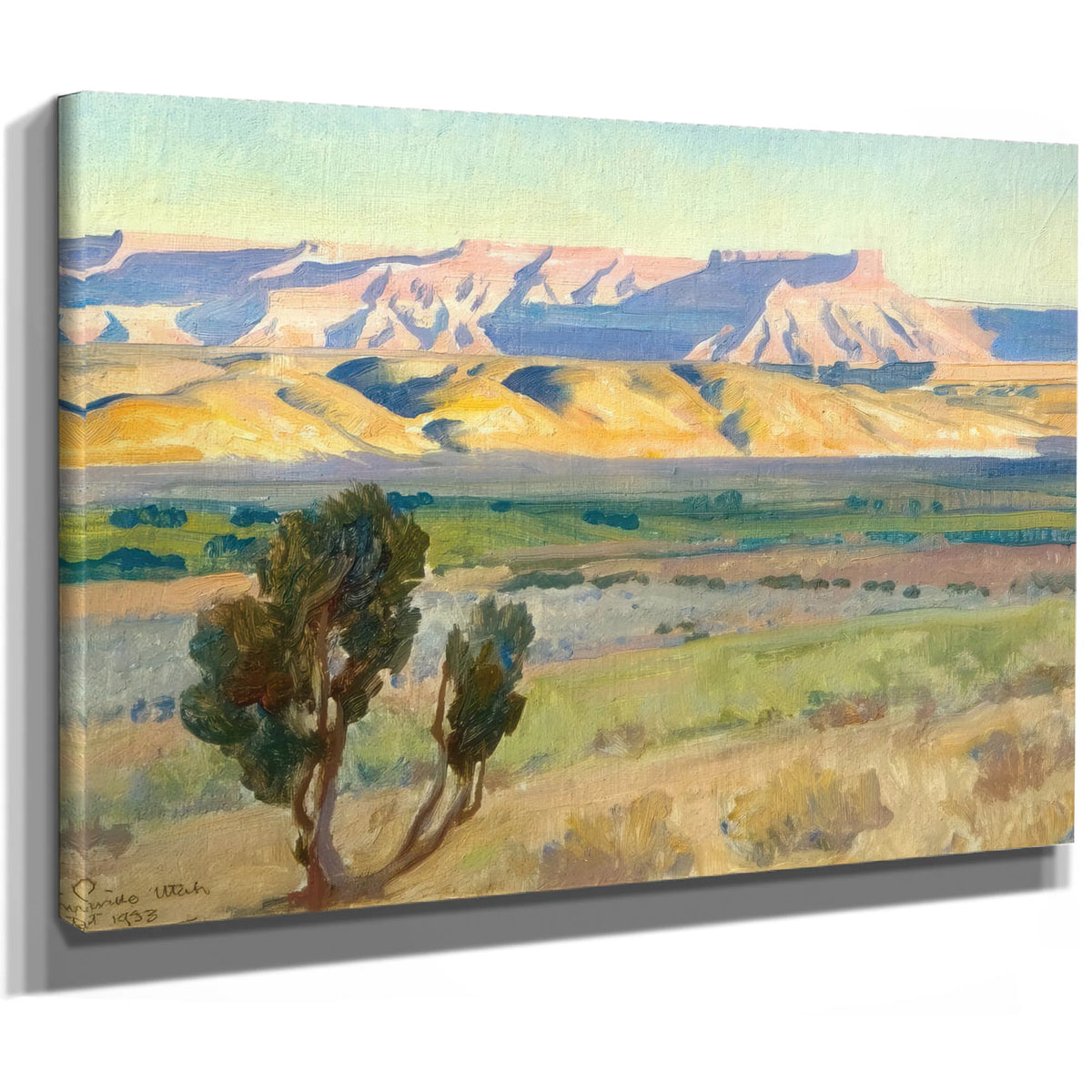 Fields Of Toquerville By Maynard Dixon Fine Art Print