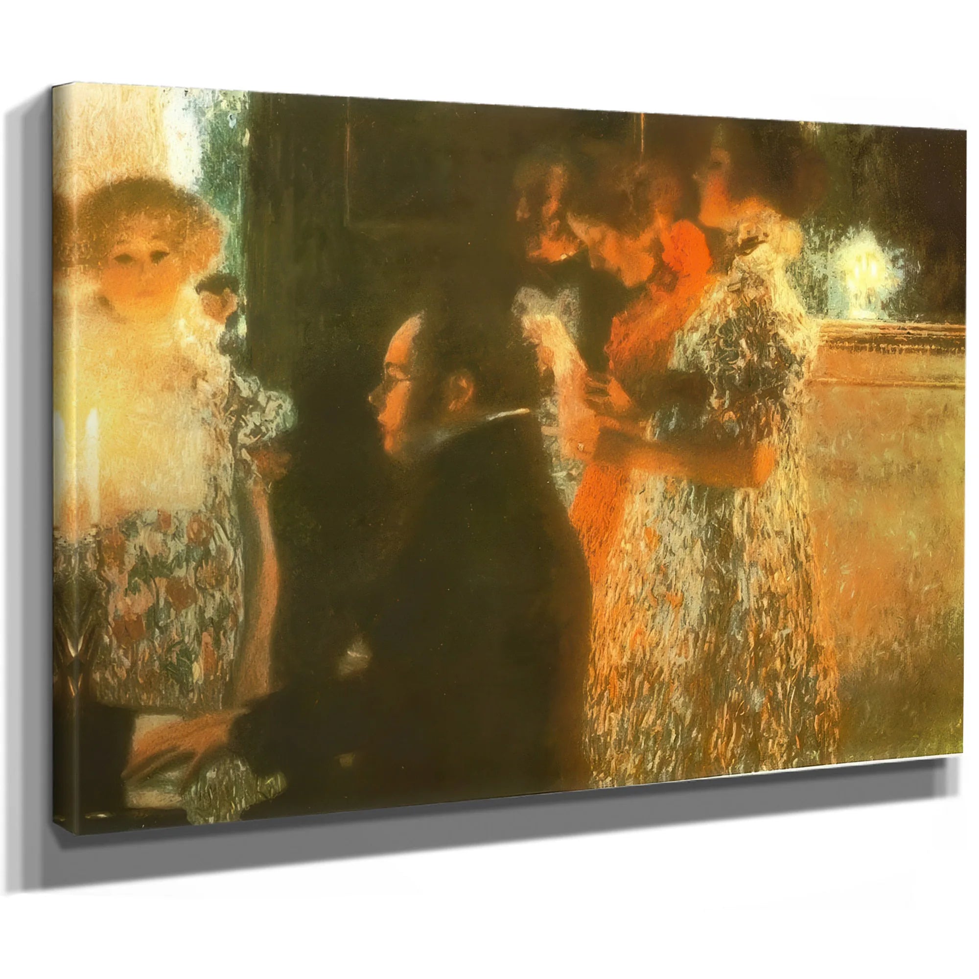 Schubert At Piano By Gustav Klimt Fine Art Print