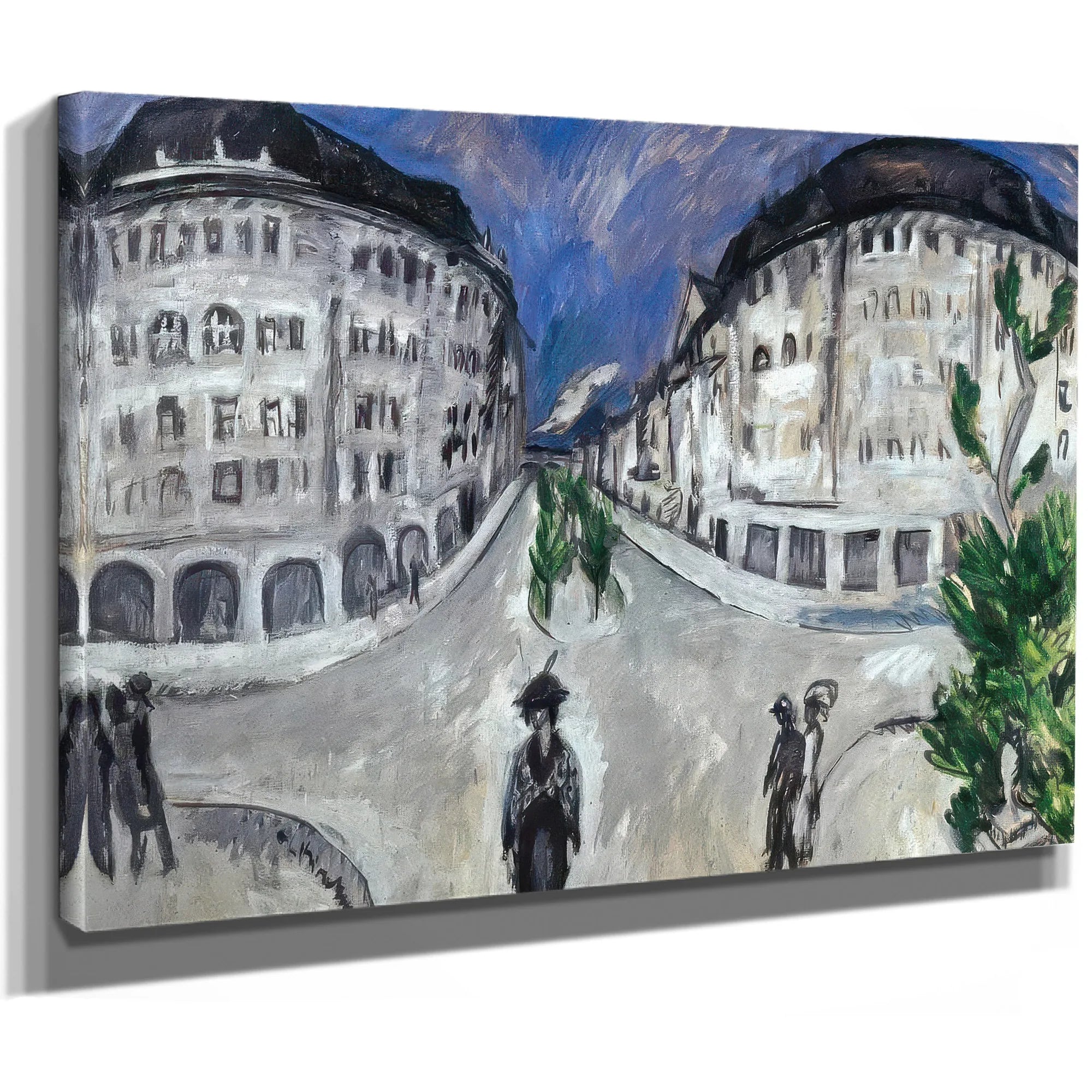 Street By Schoneberg Park By Ernst Ludwig Kirchner Fine Art Print