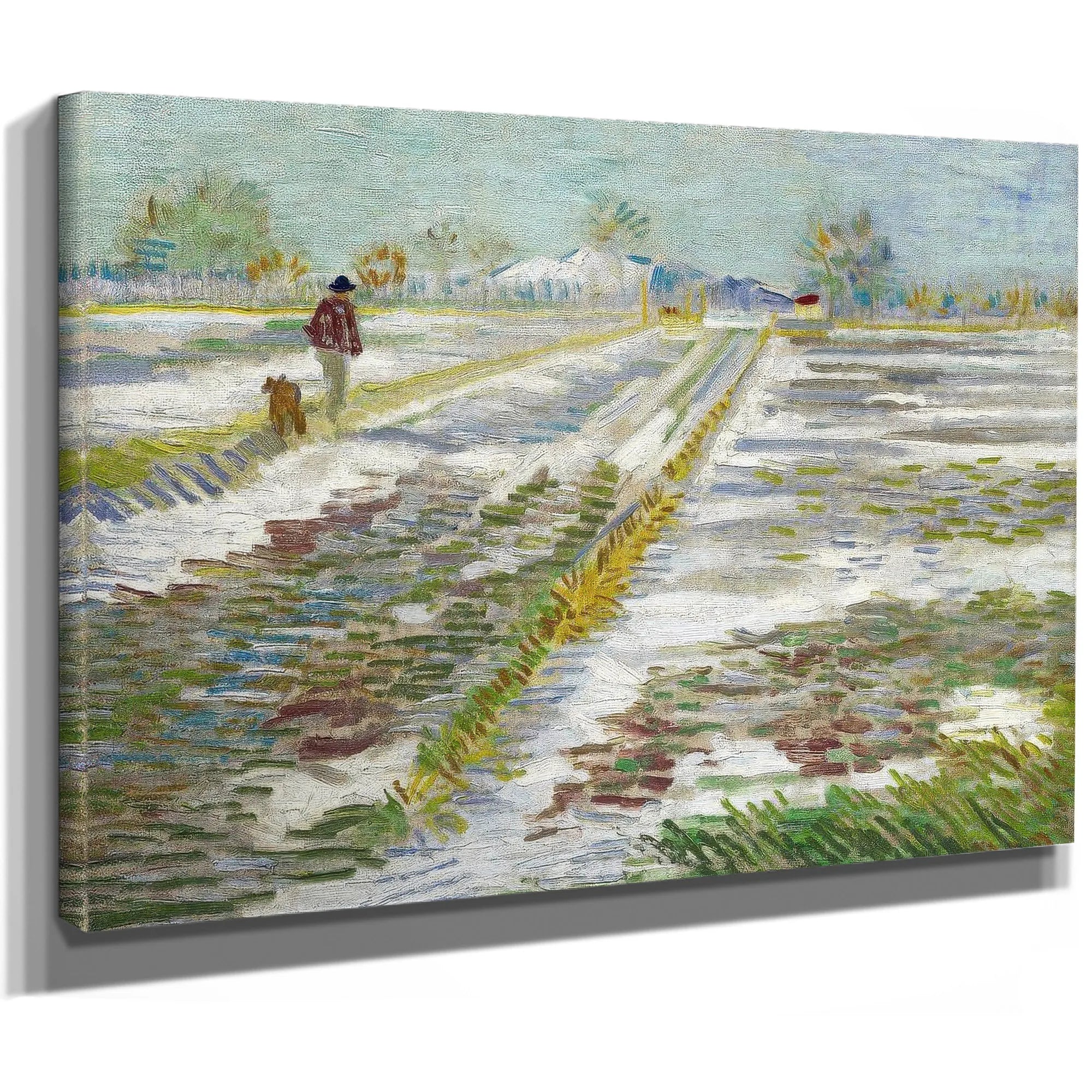 Landscape With Snow (Paysage Enneige) By Vincent Van Gogh Fine Art Print
