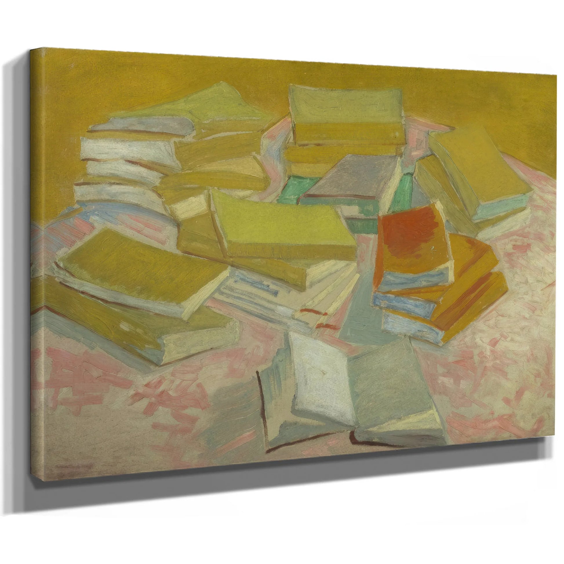 Piles Of French Novels By Vincent Van Gogh Fine Art Print