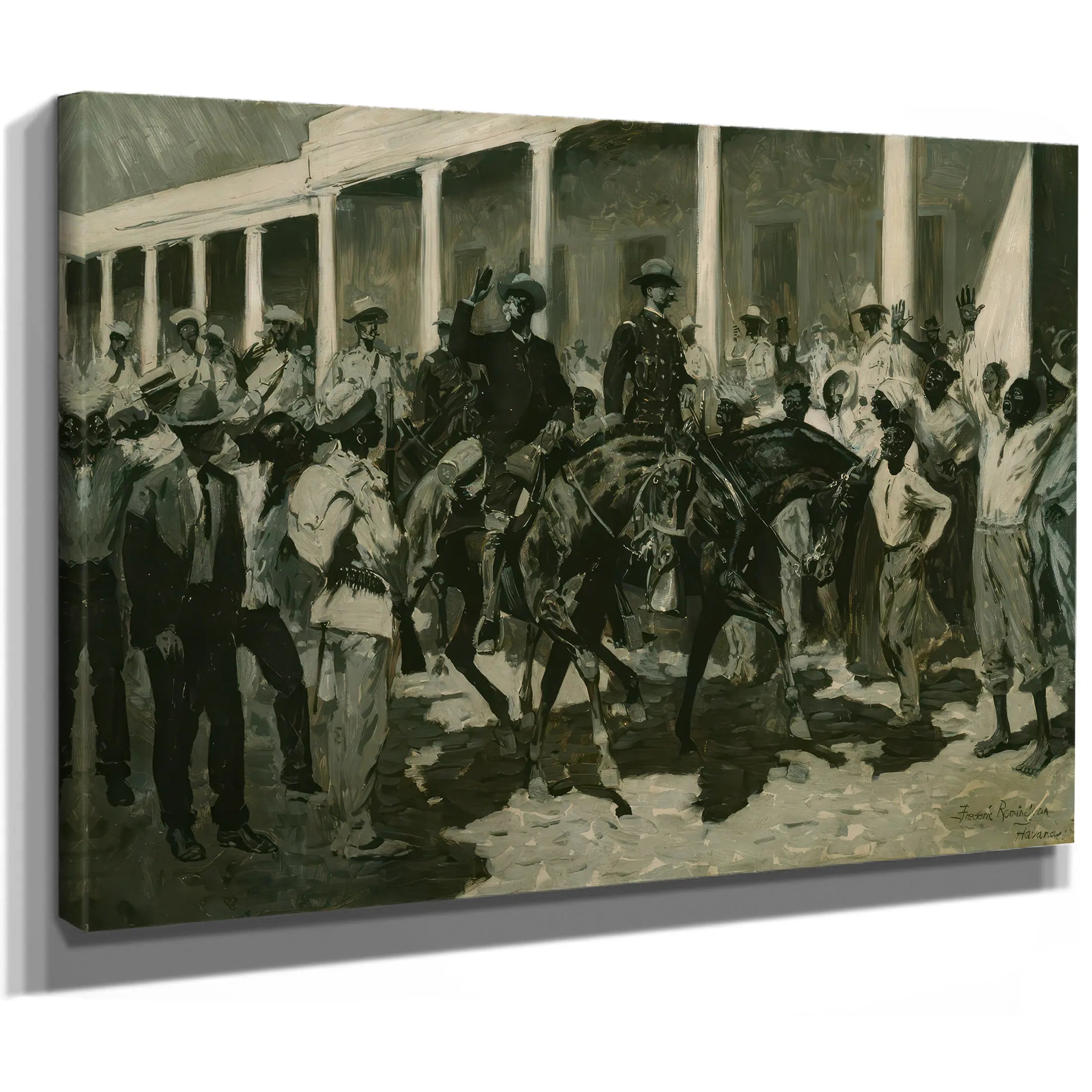 The Return Of Gomez To Havana A by Frederic Remington