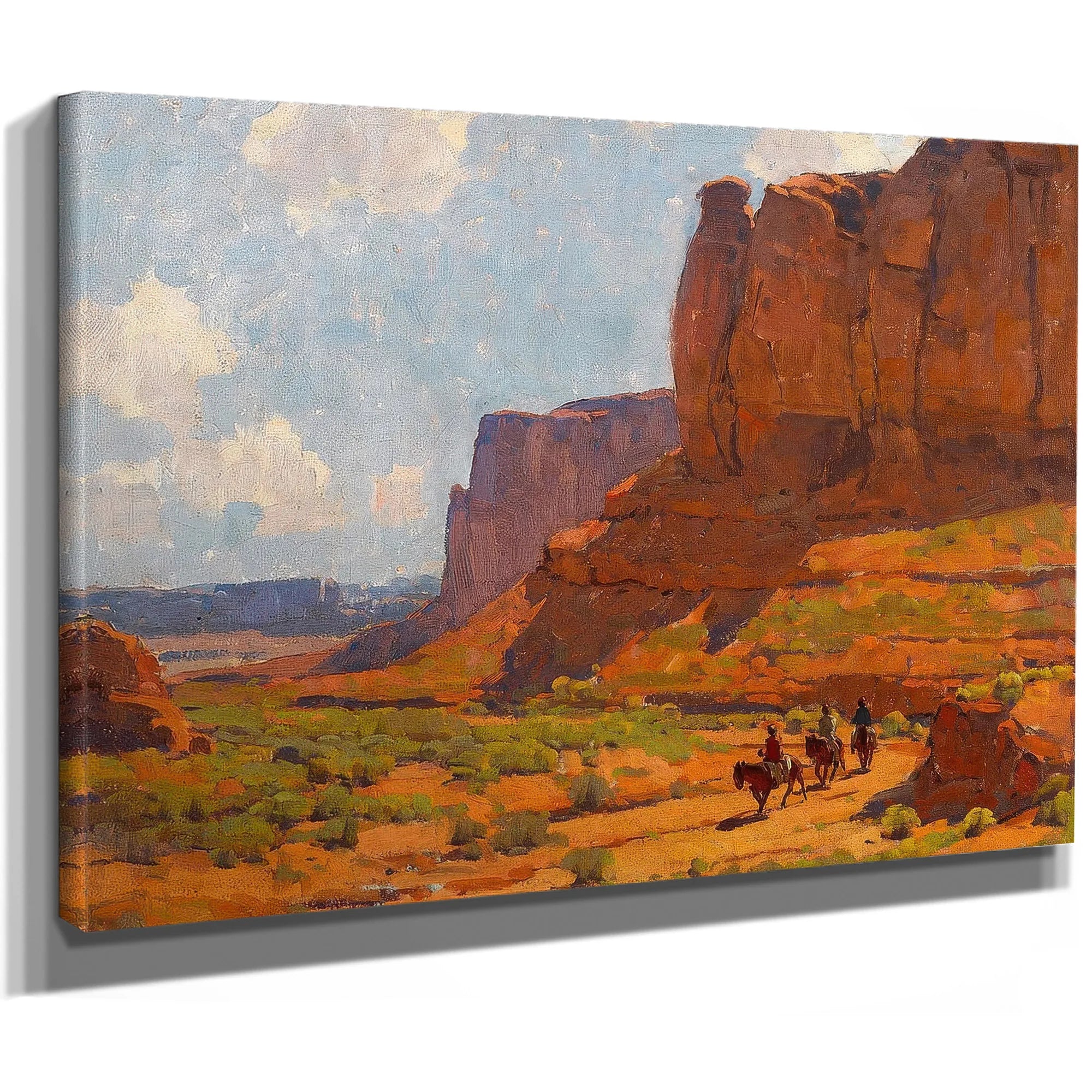 Monument Valley, Riverbed By Edgar Payne Fine Art Print