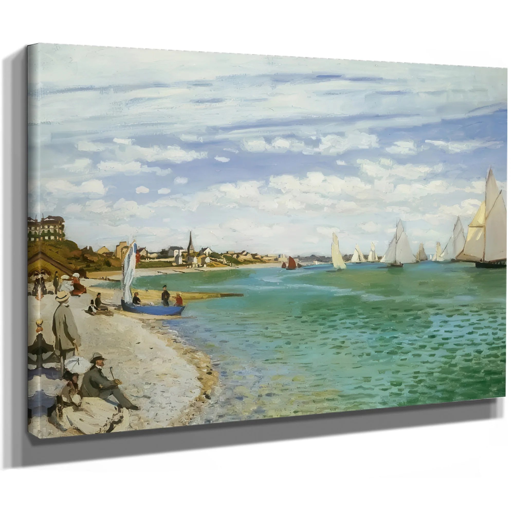 The Regatta At Sainte Adresse By Claude Monet Fine Art Print
