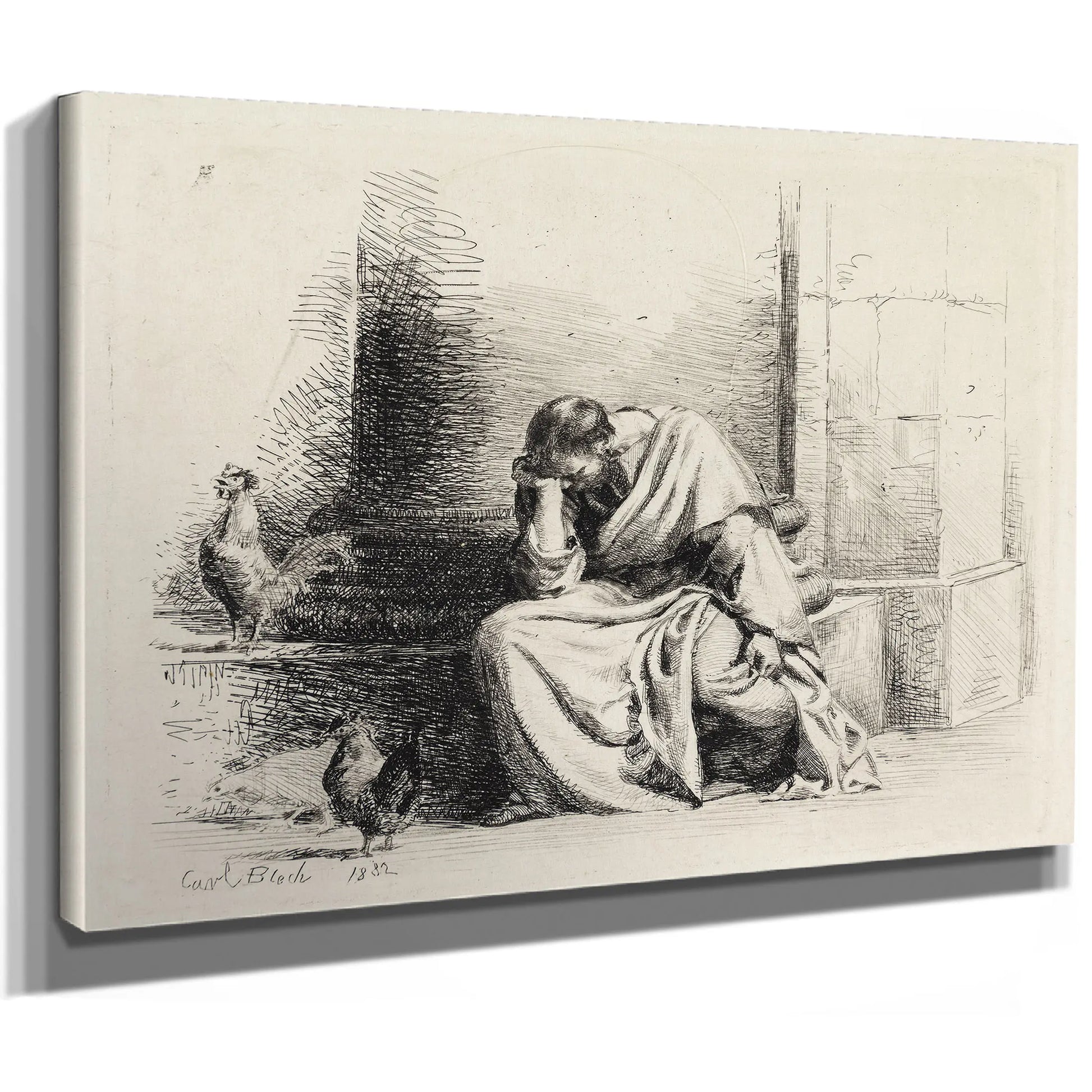 Den Angrende Peter by Carl Bloch