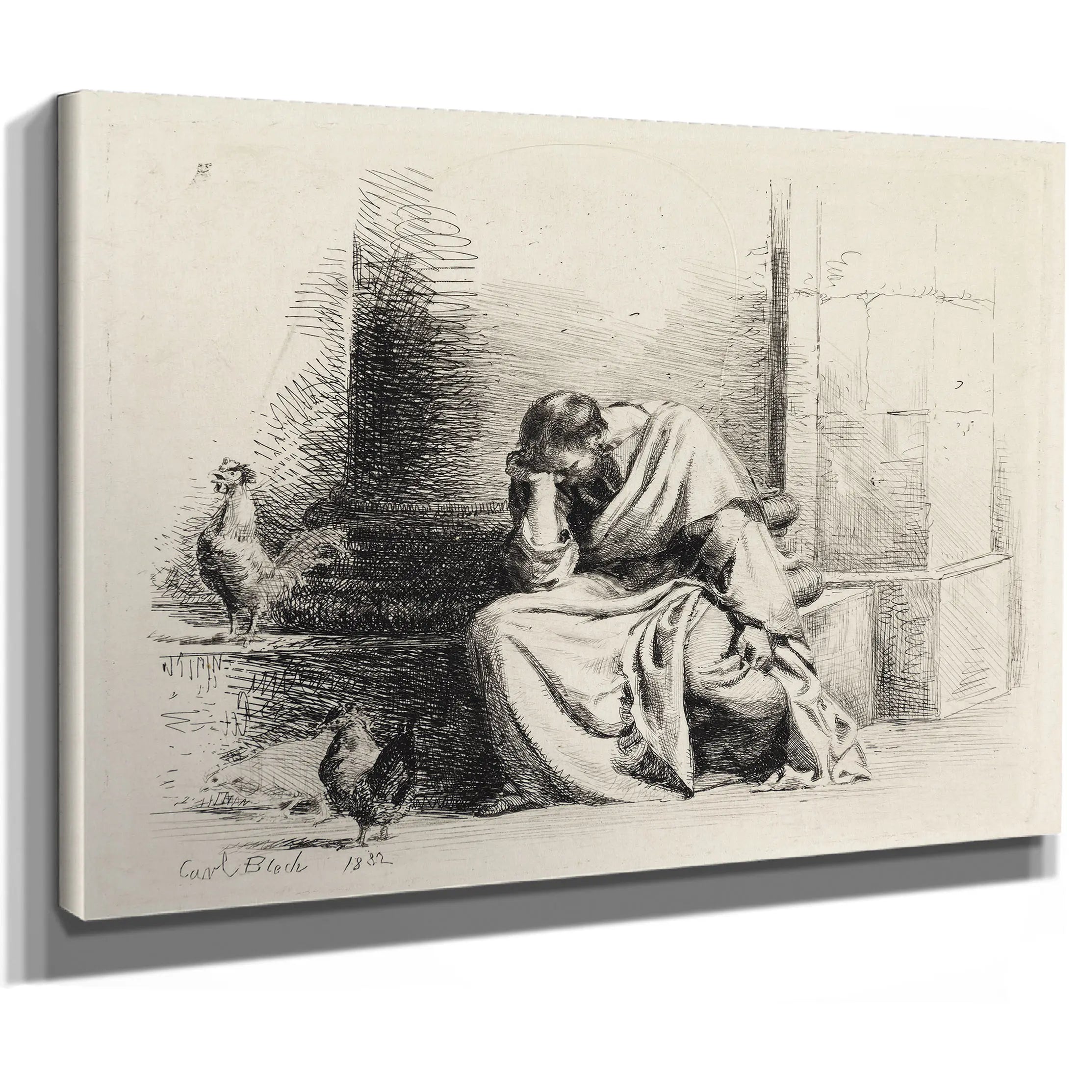 Den Angrende Peter by Carl Bloch