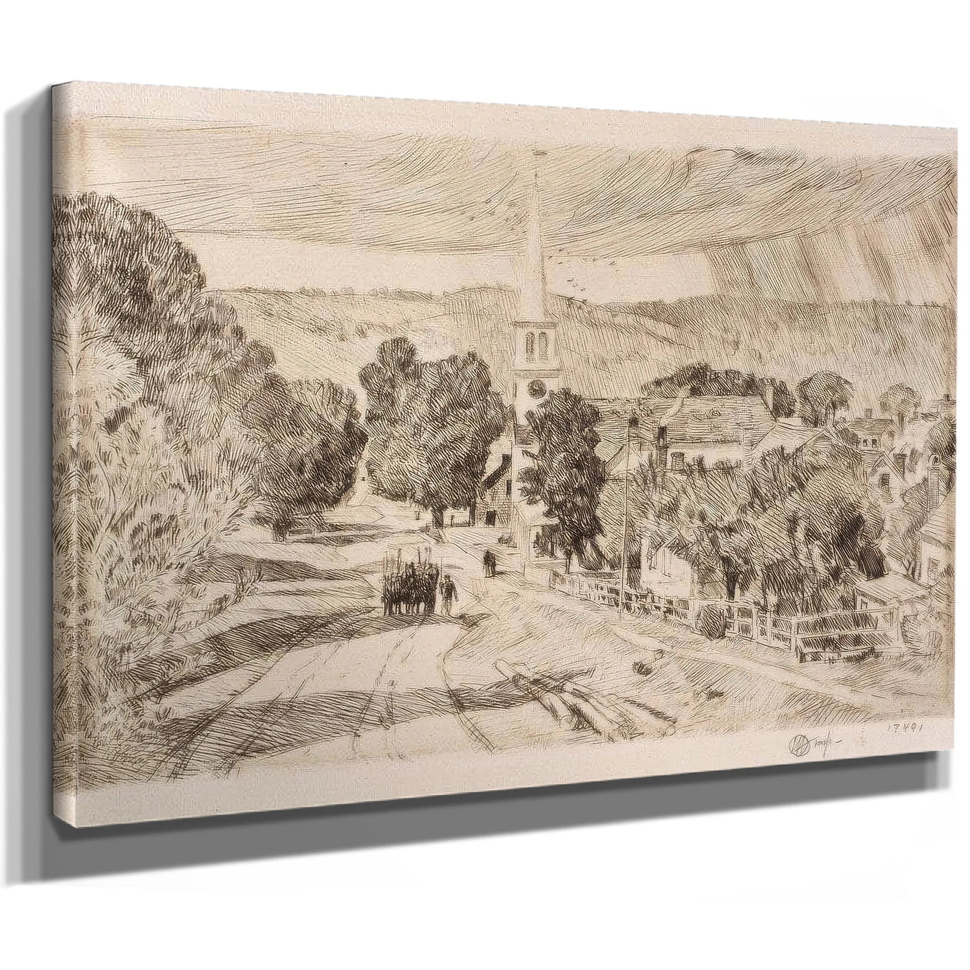 The Vermont Village (Peacham) By Childe Hassam Fine Art Print