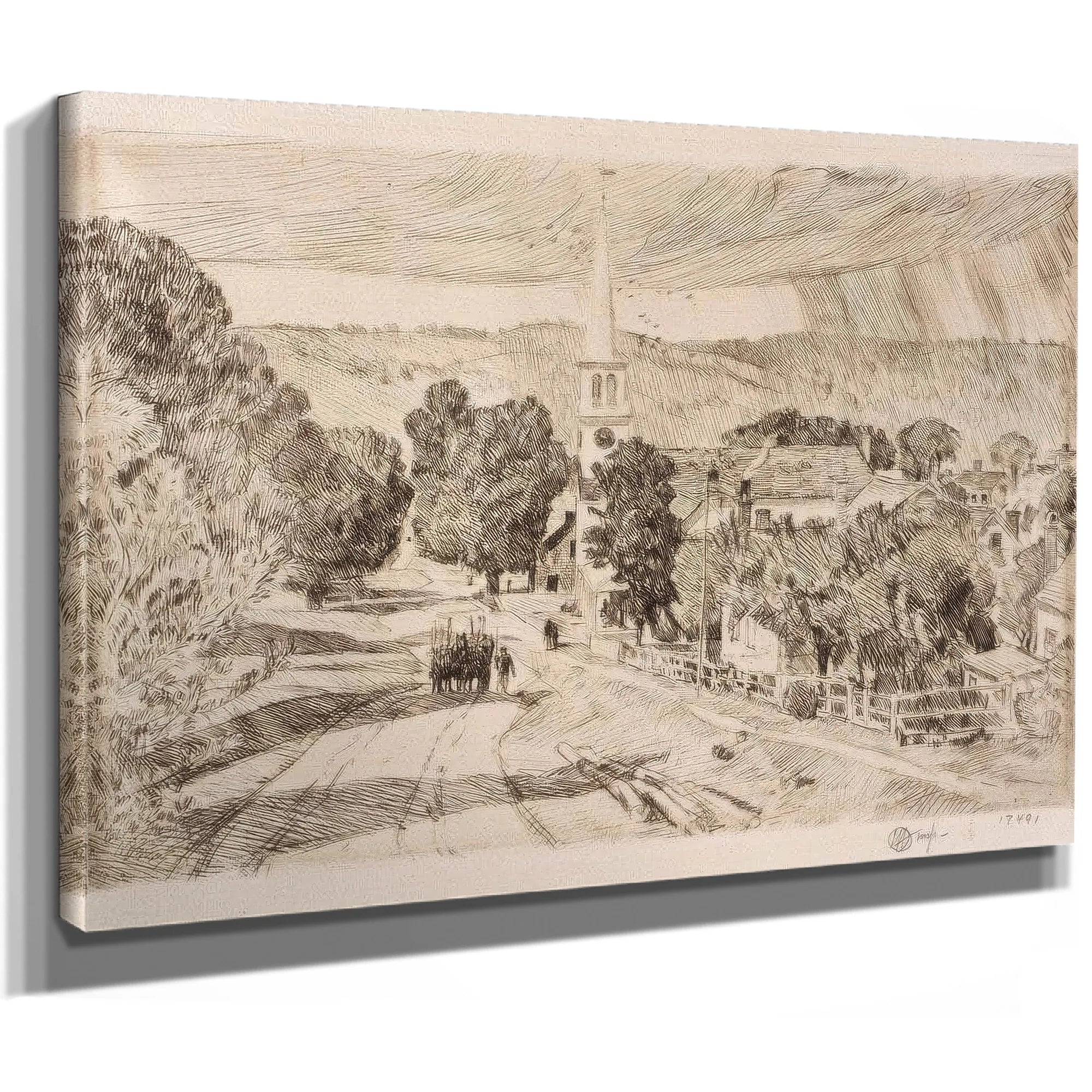 The Vermont Village (Peacham) By Childe Hassam Fine Art Print