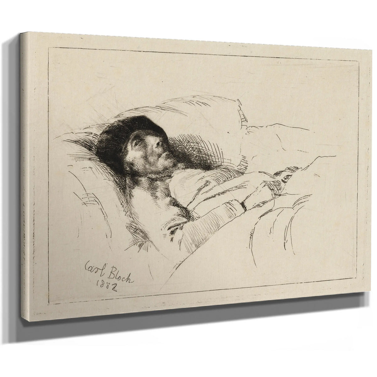 The Sick Old Man by Carl Bloch