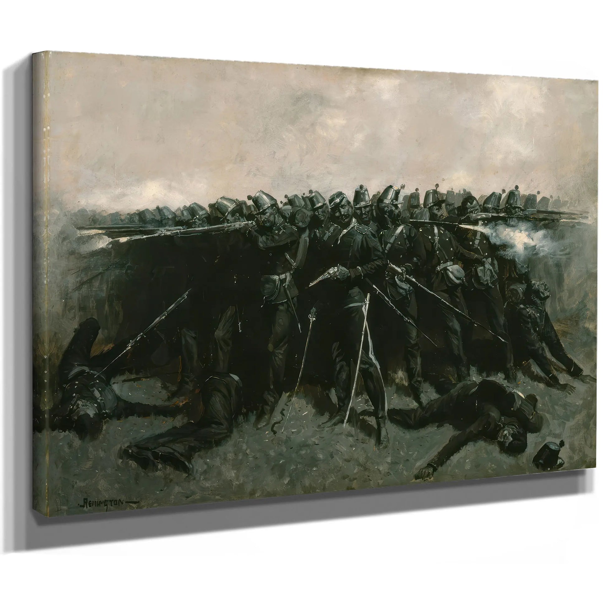 The Infantry Square C by Frederic Remington