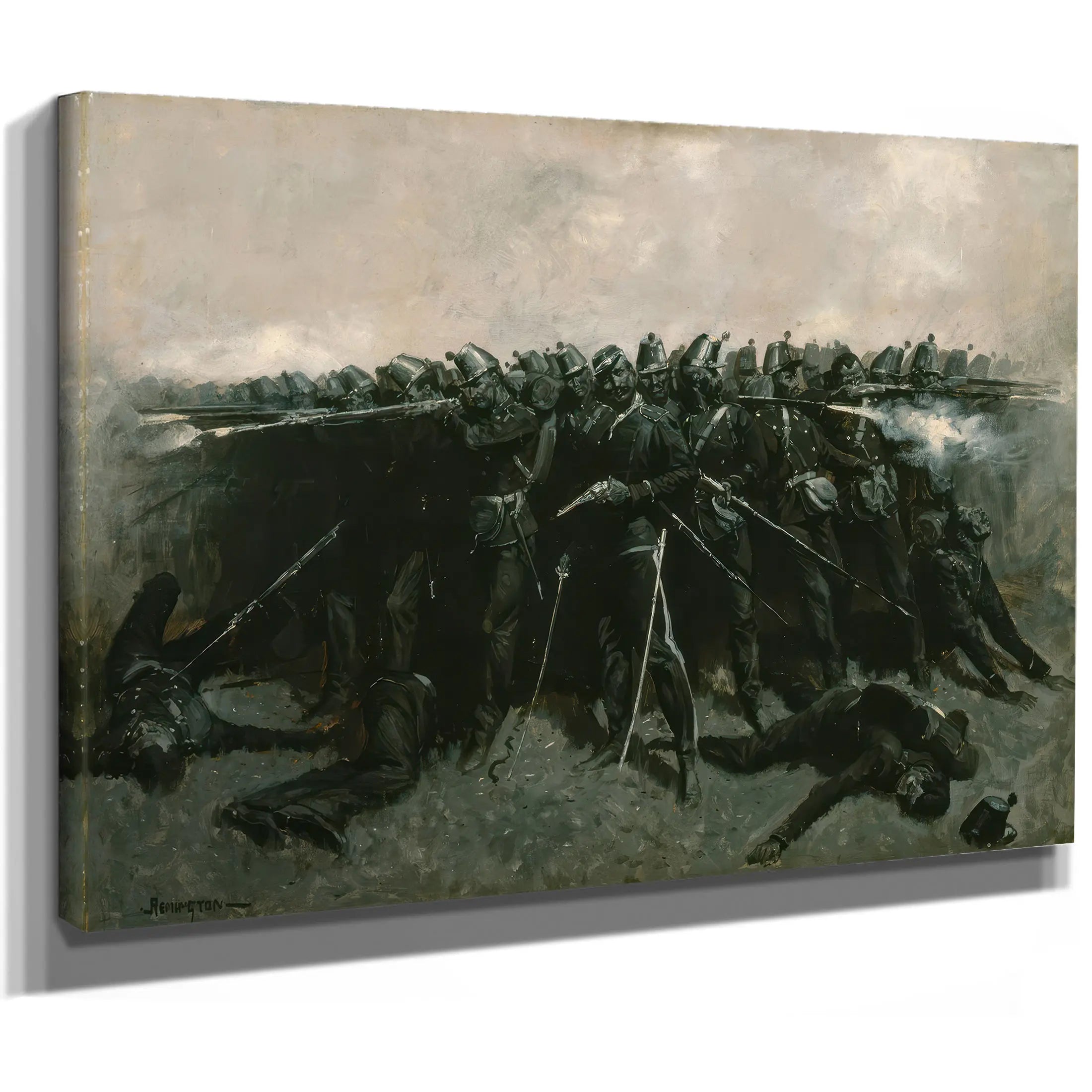 The Infantry Square C by Frederic Remington