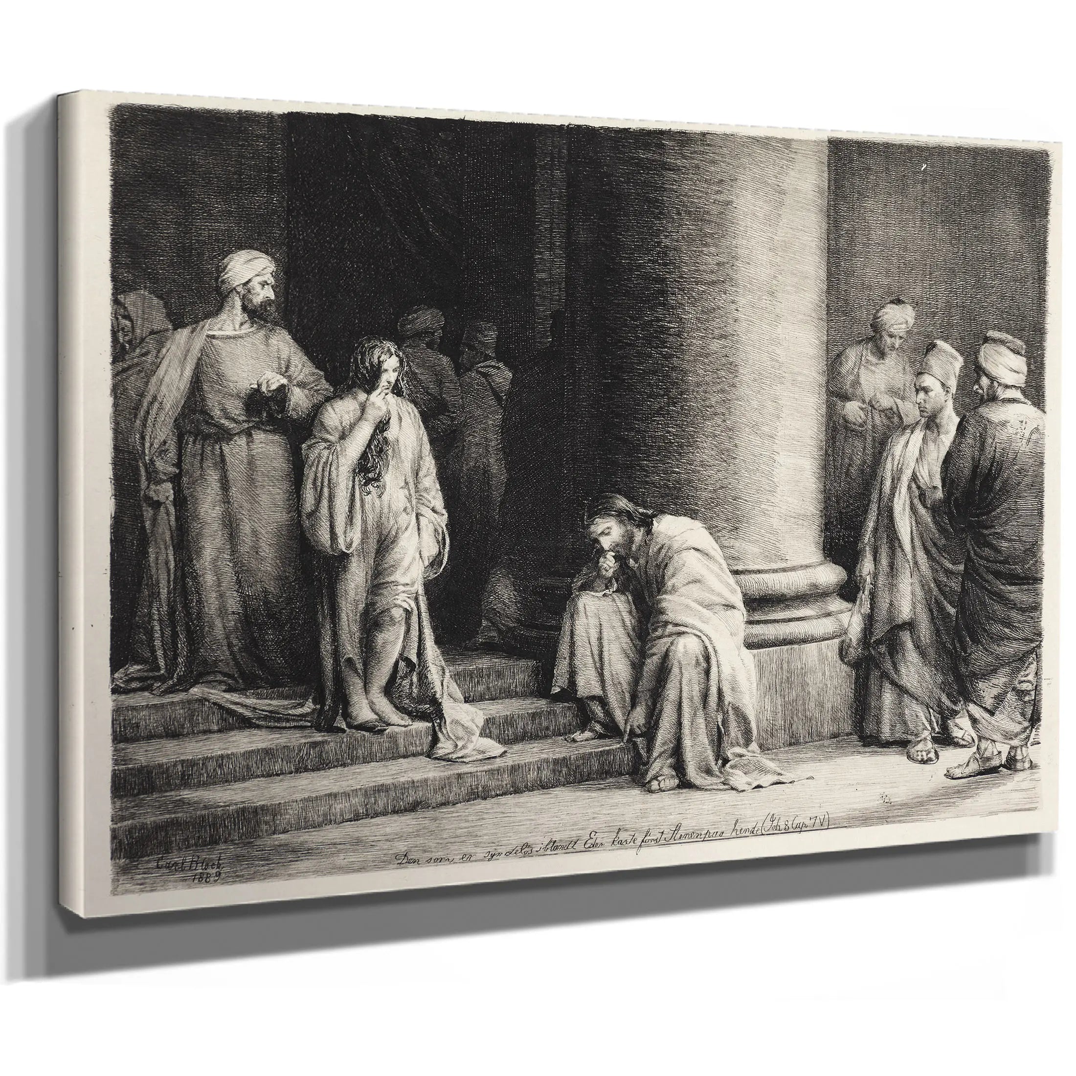 Kristus Og Synderinden by Carl Bloch