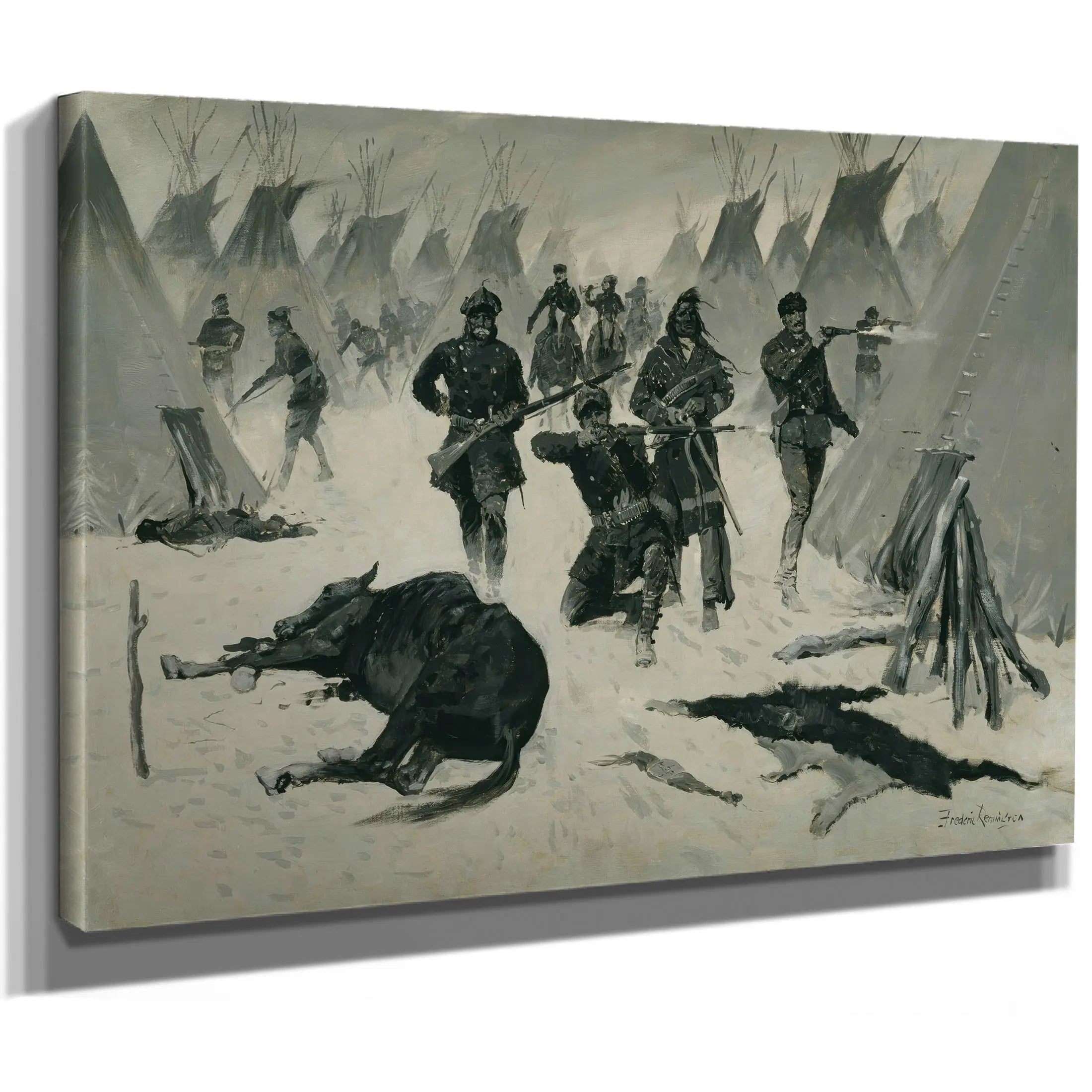The Defeat Of Crazy Horse  by Frederic Remington