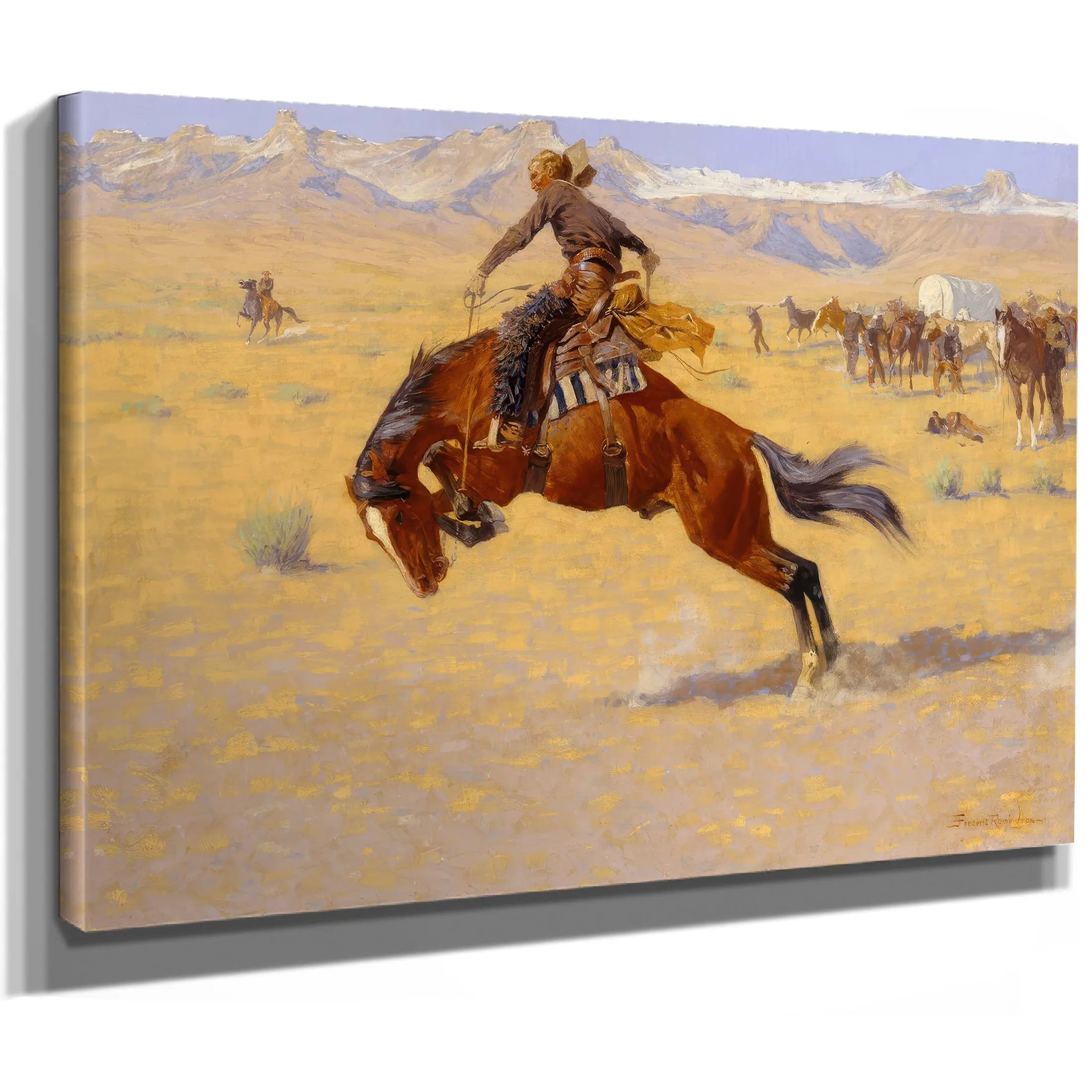 A Cold Morning On The Range C by Frederic Remington