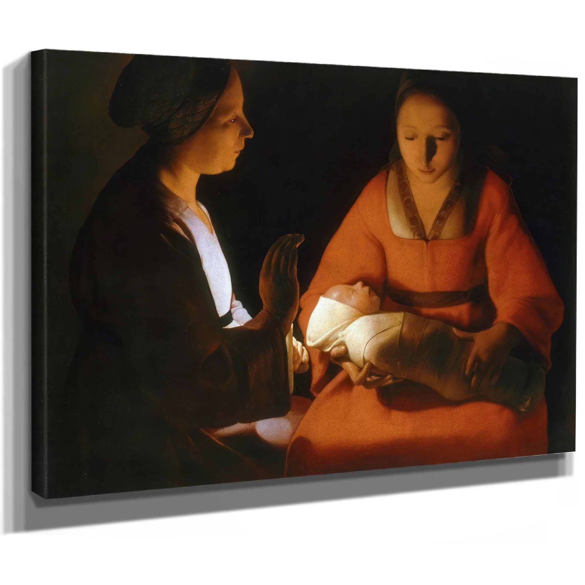The Newborn Christ 1640 By Georges De La Tour Fine Art Print