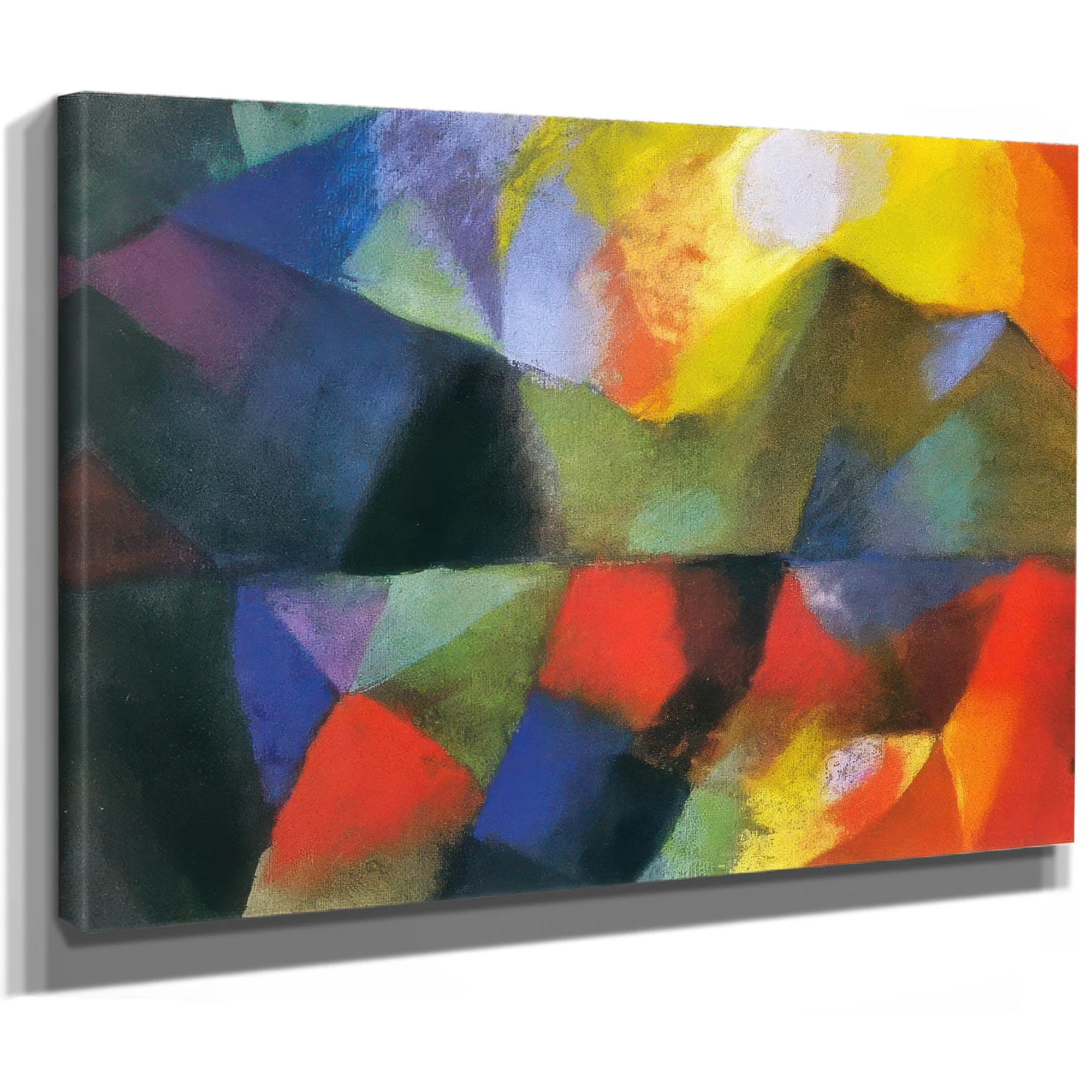 Coloured Composition (Lake Thun) By August Macke Fine Art Print