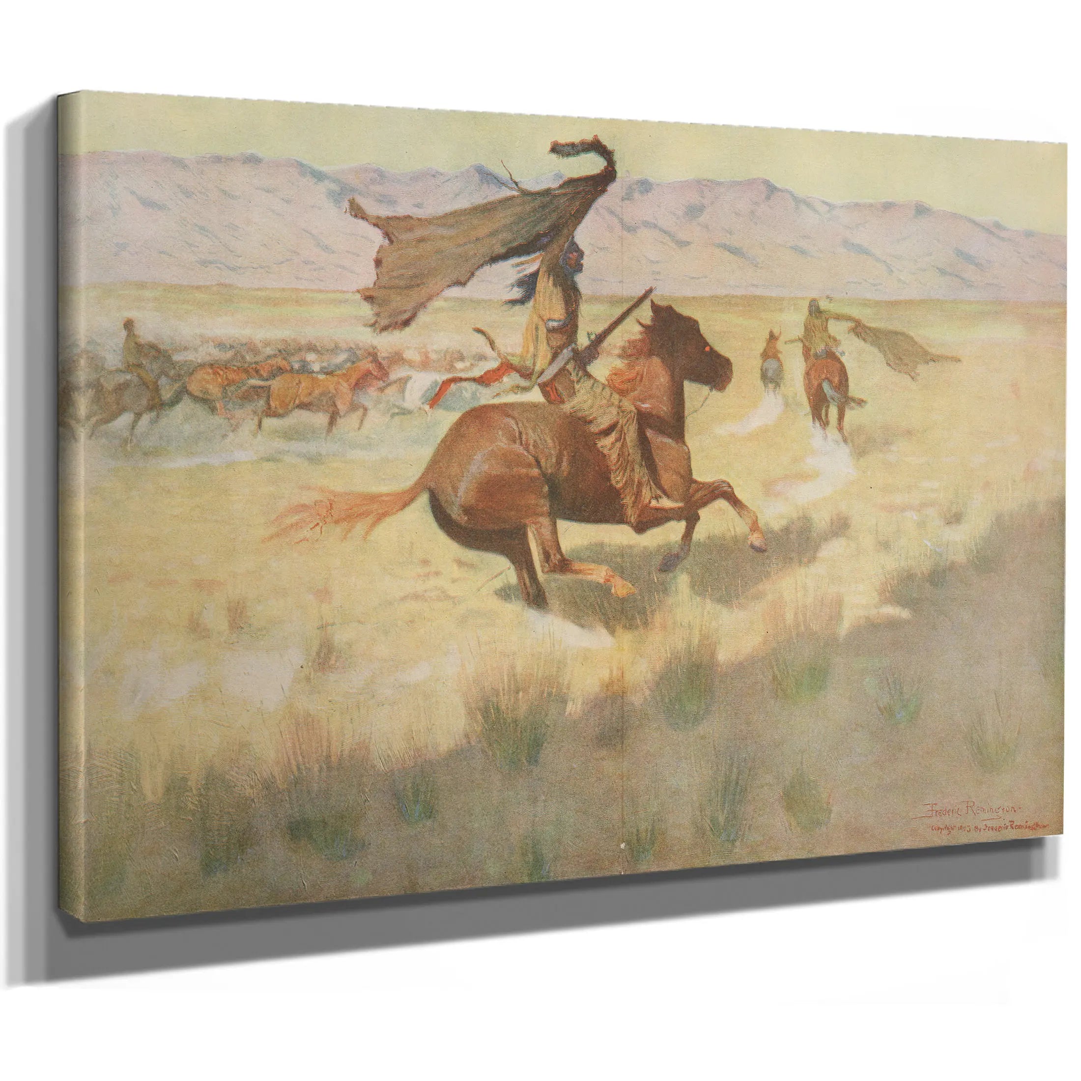 The Stampede  by Frederic Remington