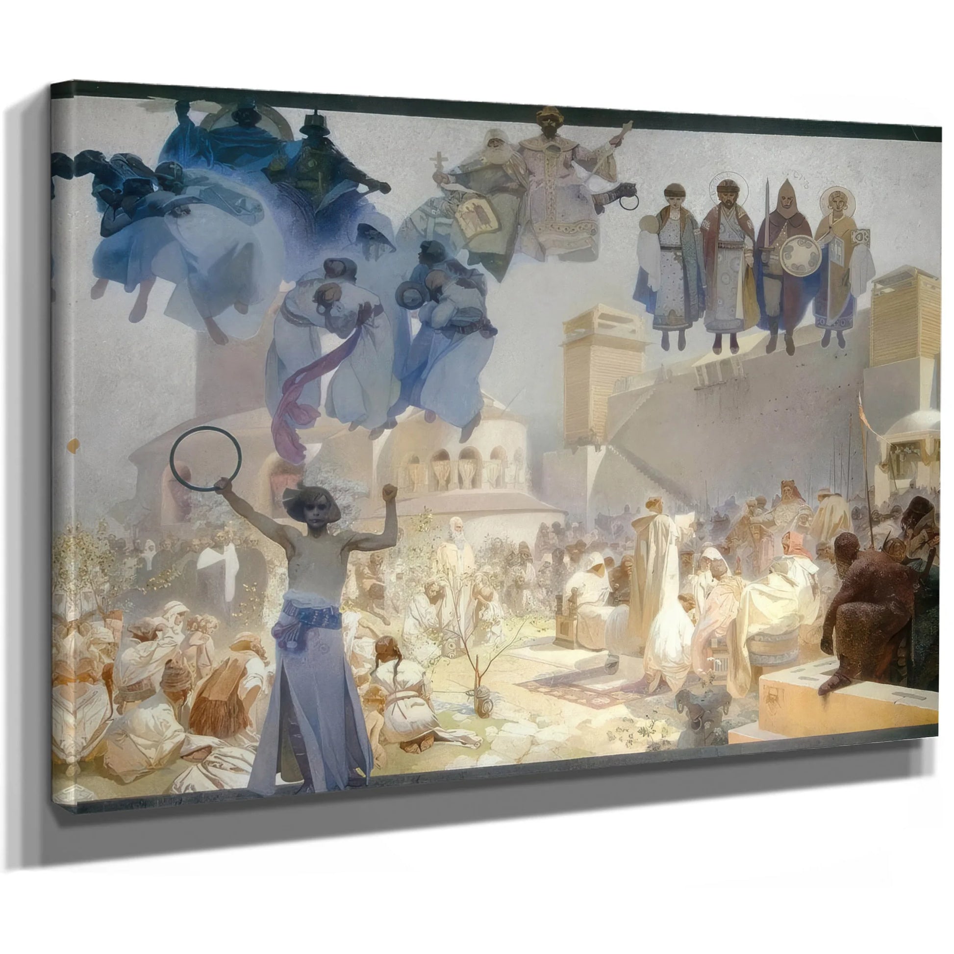 The Introduction Of The Slavonic Liturgy By Alphonse Mucha Fine Art Print
