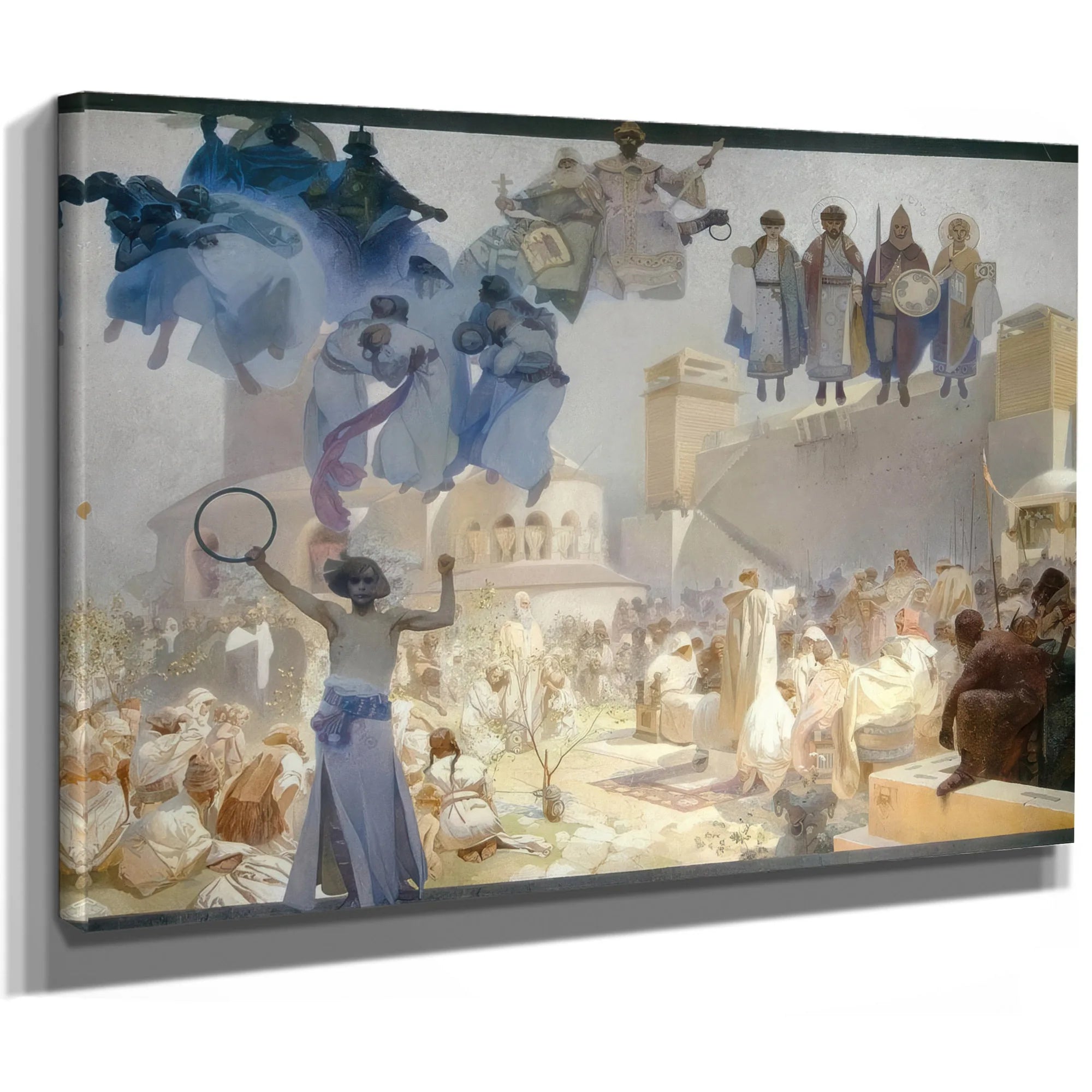 The Introduction Of The Slavonic Liturgy By Alphonse Mucha Fine Art Print