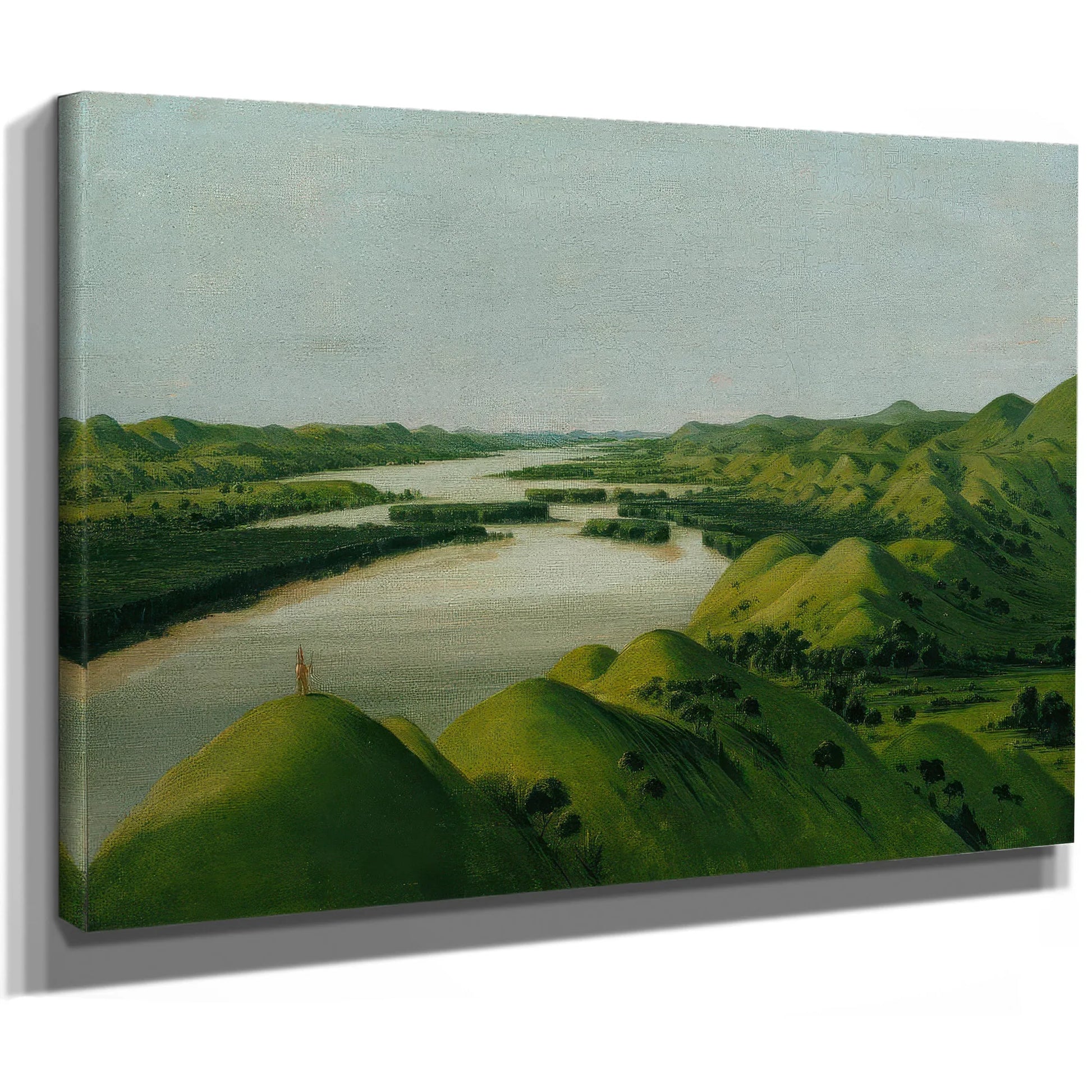 River Bluffs, 1320 Miles Above St. Louis By George Catlin Fine Art Print